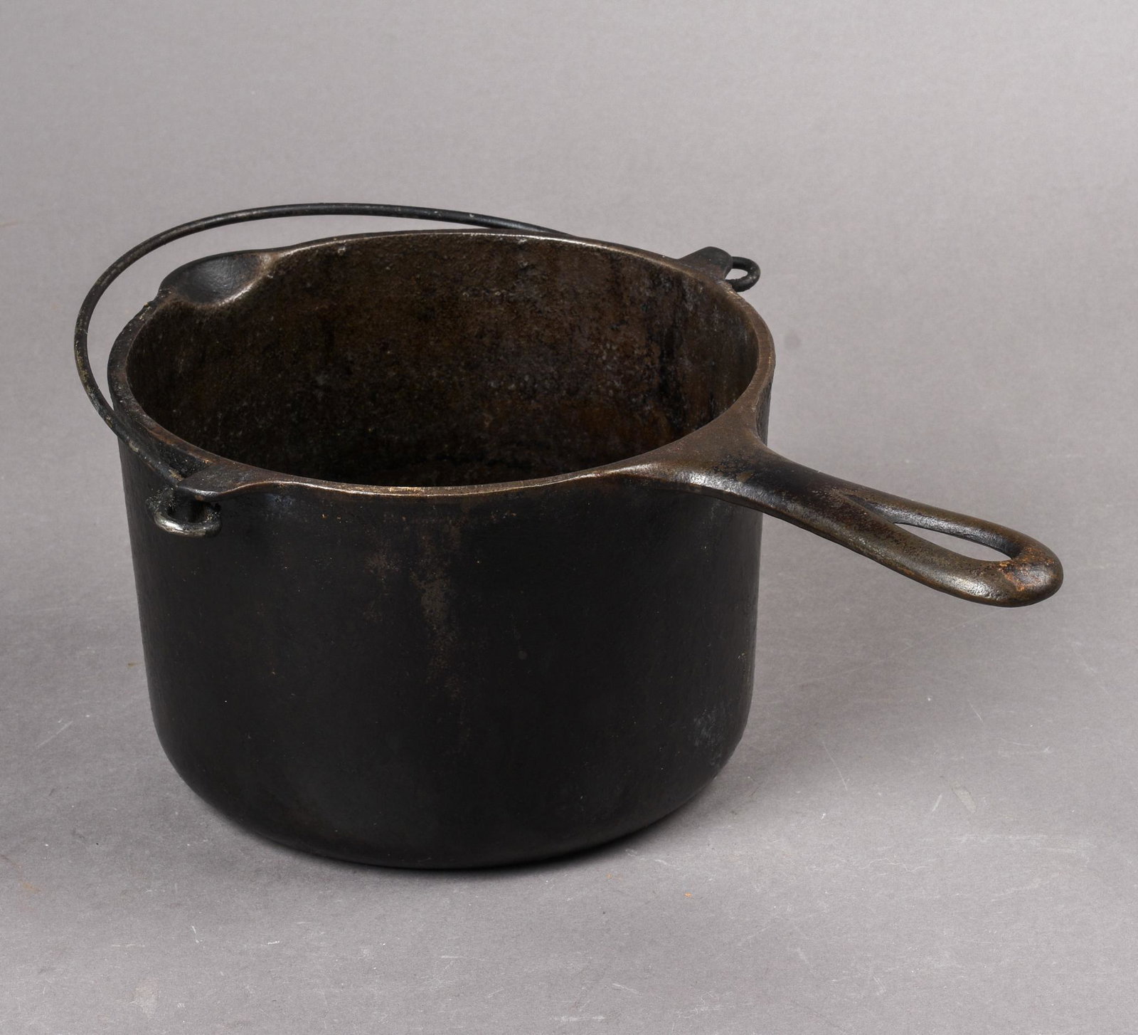 Griswold Cast Iron Deep Fat Fryer 1003.: Height 5.25 inches.