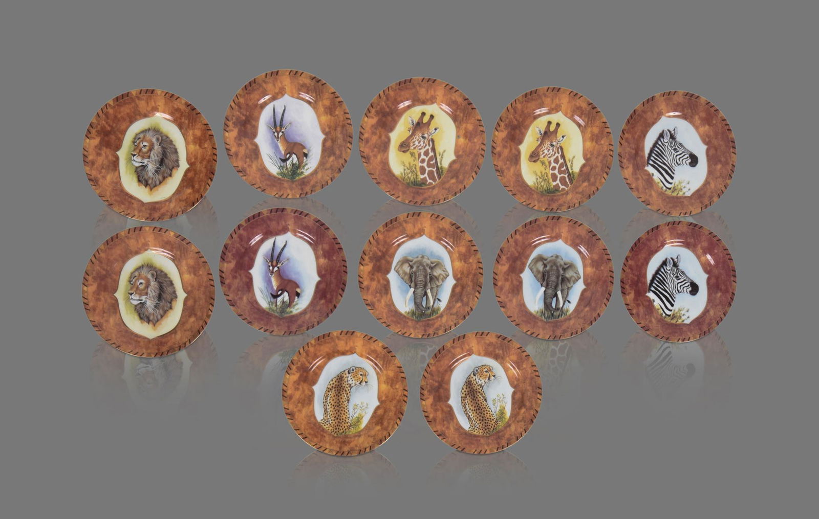 Twelve Lynn Chase African Portraits Plates. (1 of 2)