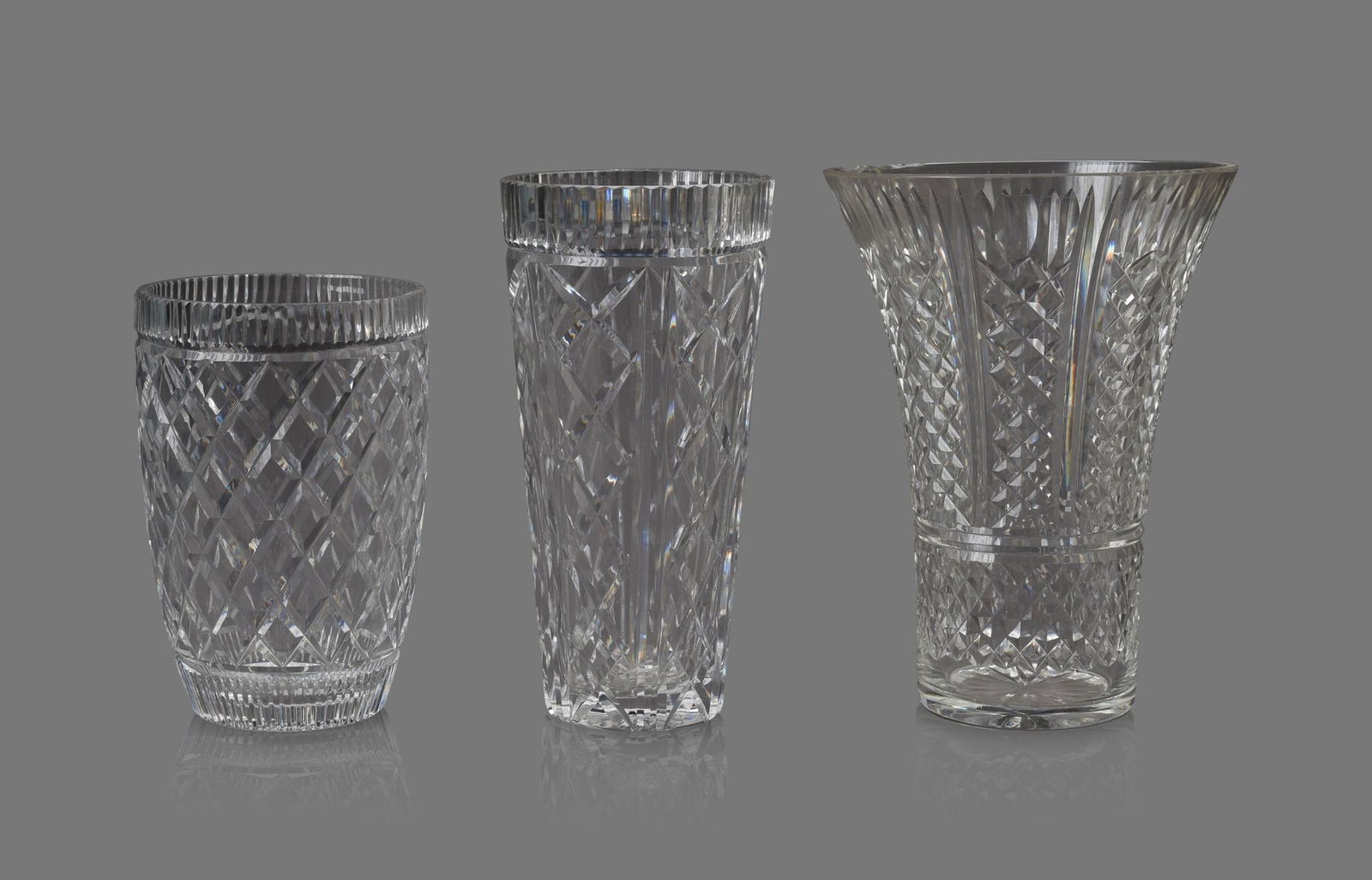 Three Waterford Crystal Vases. (1 of 4)