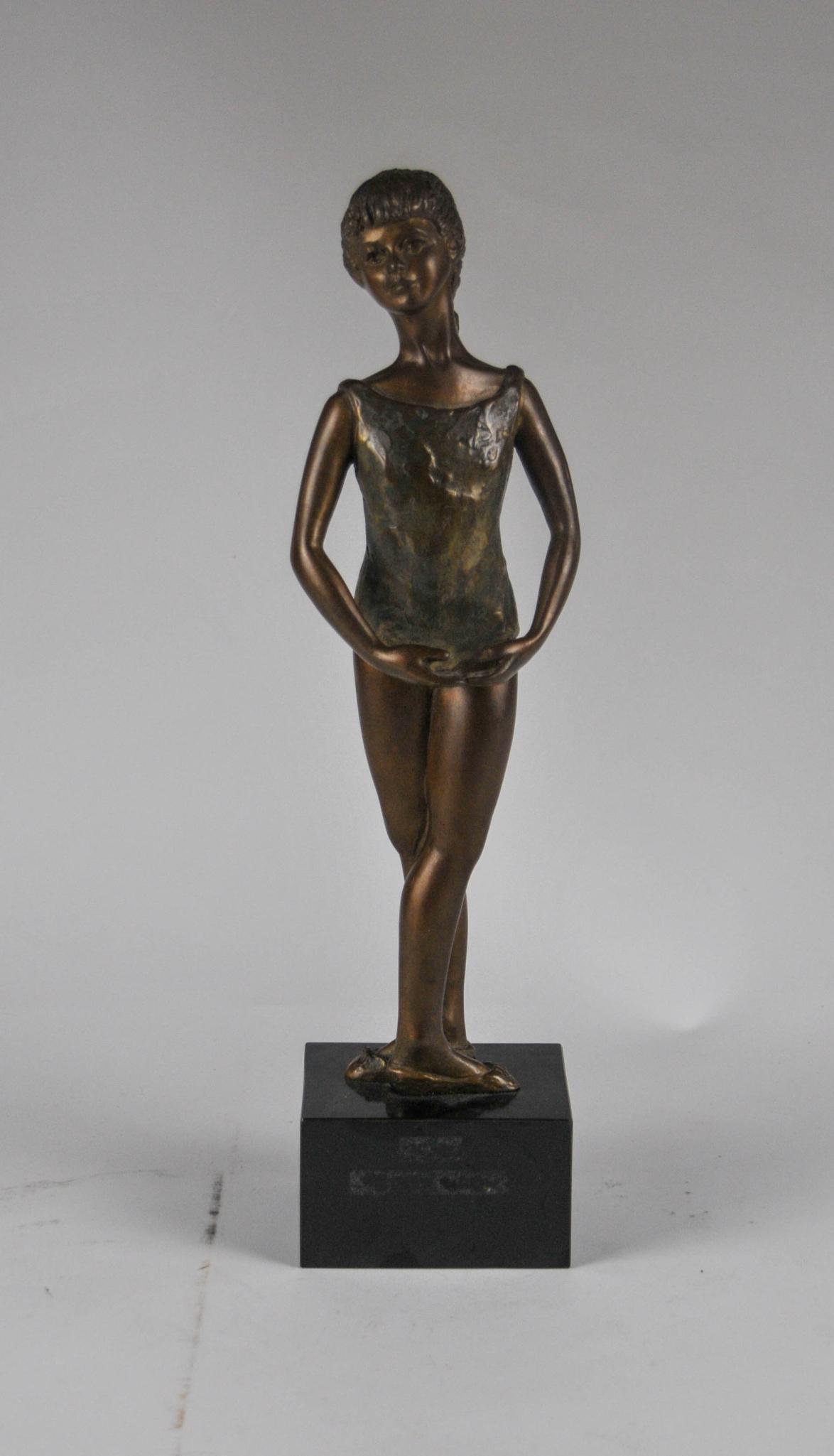 Peggy Mach Bronze Ballerina Sculpture.: Height 16 inches.