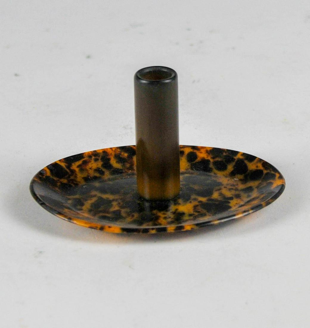 Tortoiseshell Ring Holder: Height 2.5 inches.