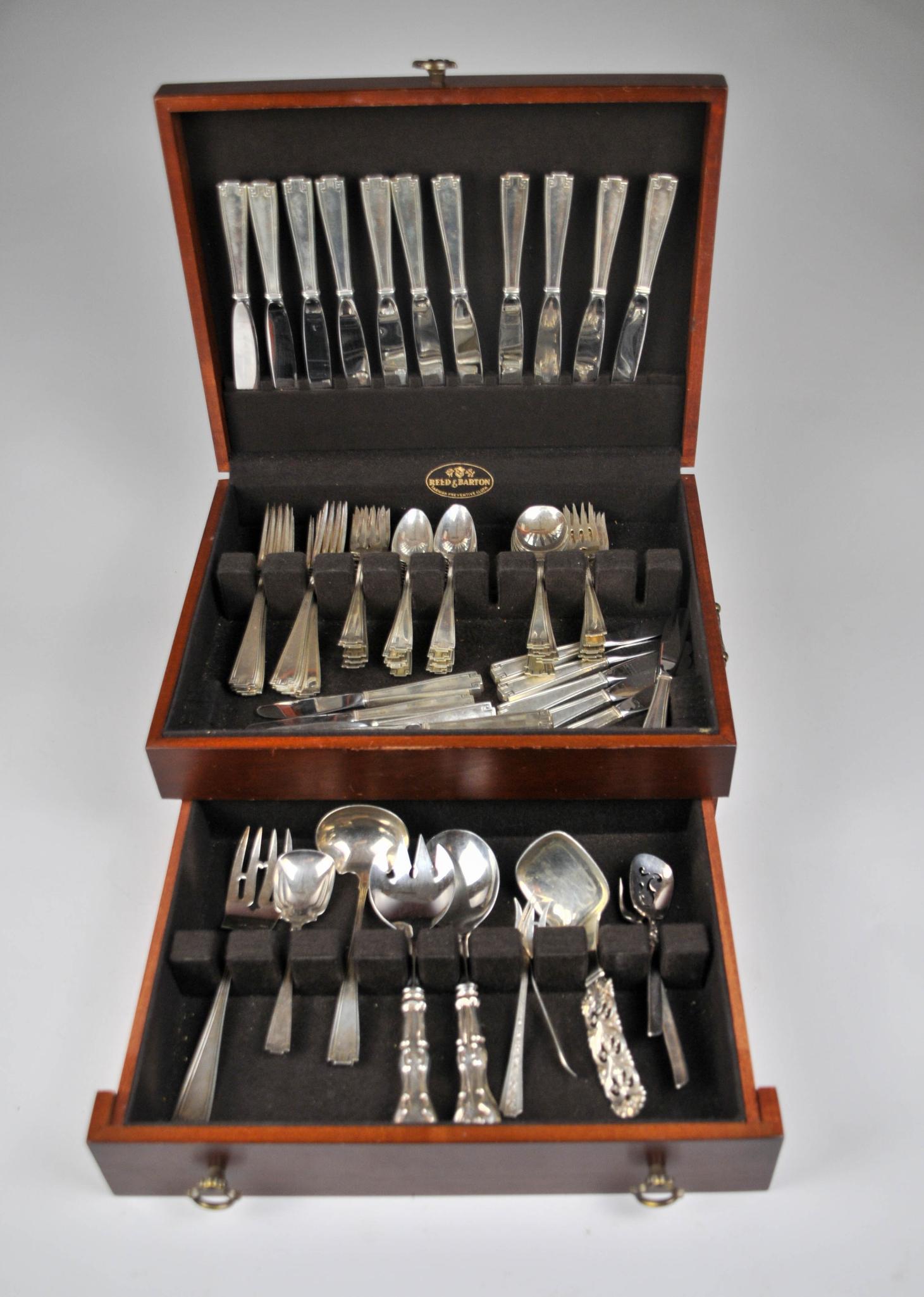 Gorham Sterling Silver Etruscan Flatware Service. (1 of 11)