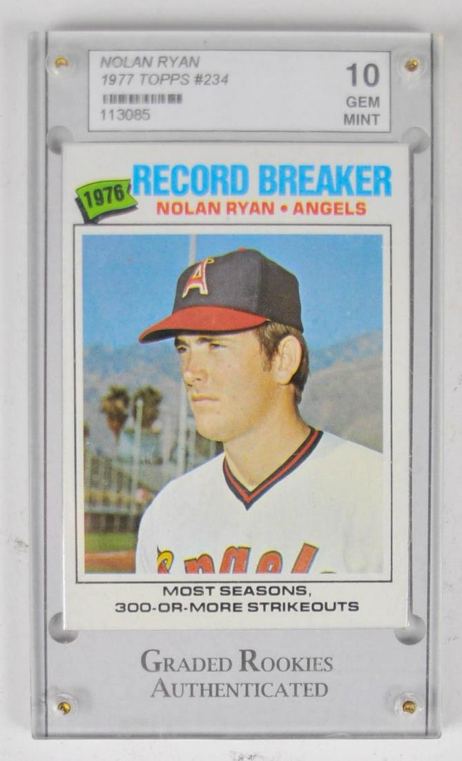 1977 Topps Nolan Ryan Rookie Card, Mint. (1 of 2)