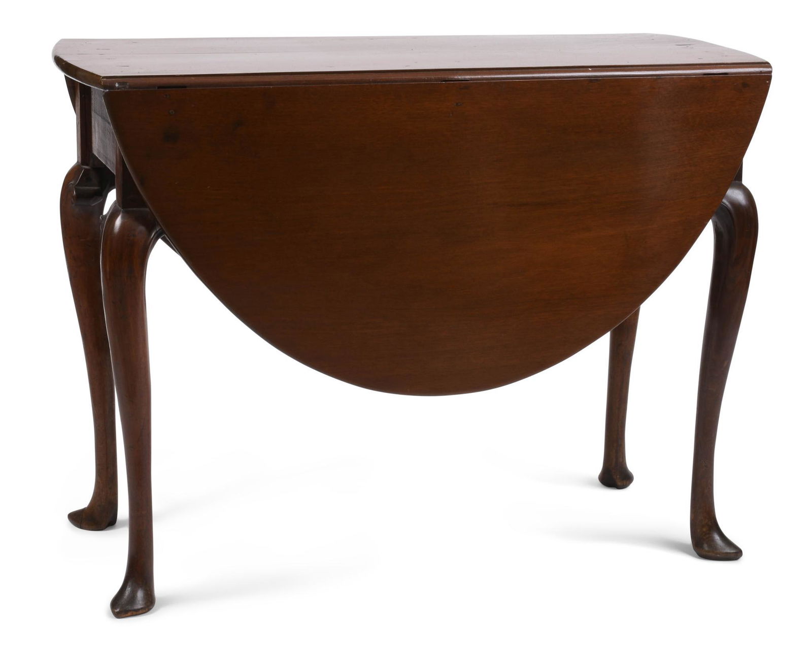 18th Century Irish Mahogany Queen Anne Drop Leaf Table. (1 of 3)