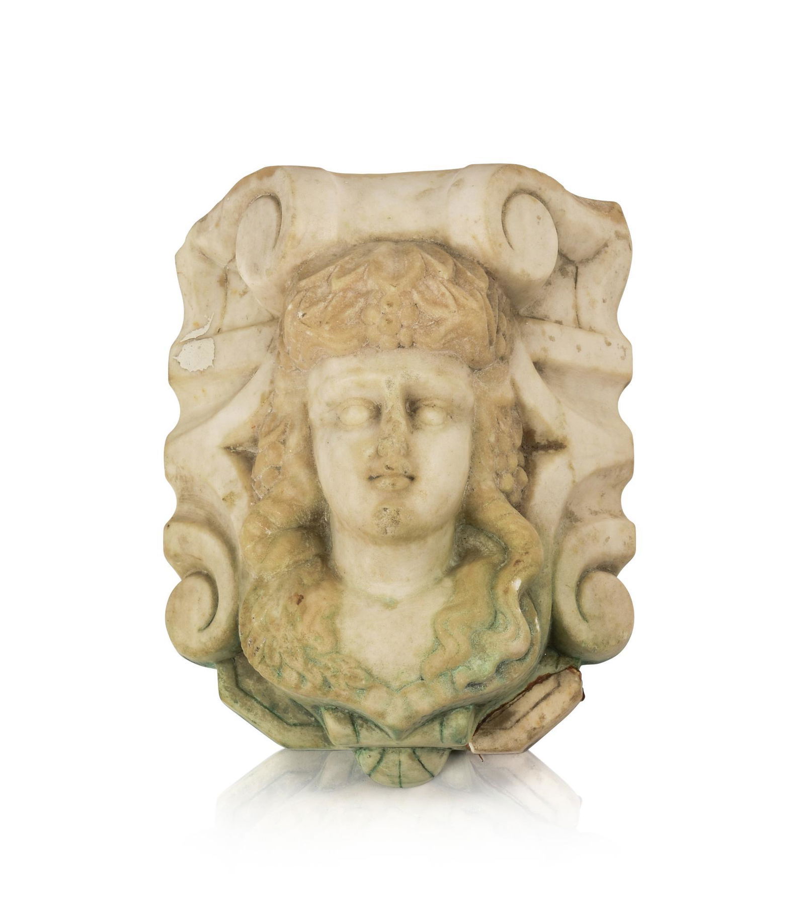 Carved Marble Architectural Element. (1 of 4)