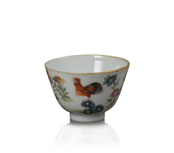 Chinese Famille Rose Wine Cup.