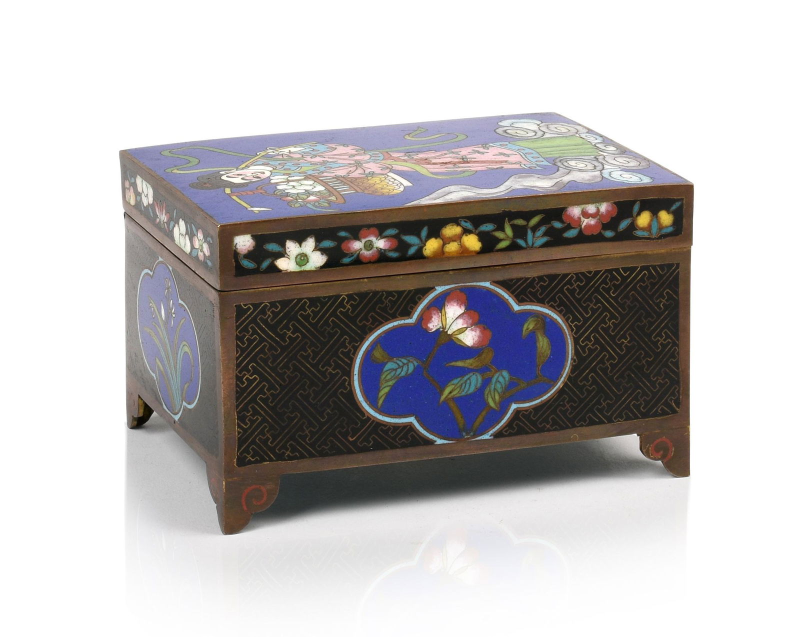 Chinese Cloisonne Box. (1 of 5)