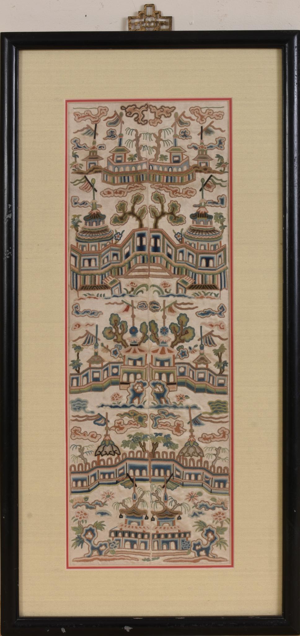 Fine Chinese Embroidered Silk Panel (1 of 2)