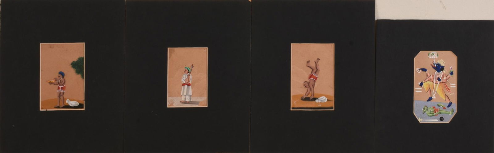 Four Indian Paintings on Celluloid Panels (1 of 2)