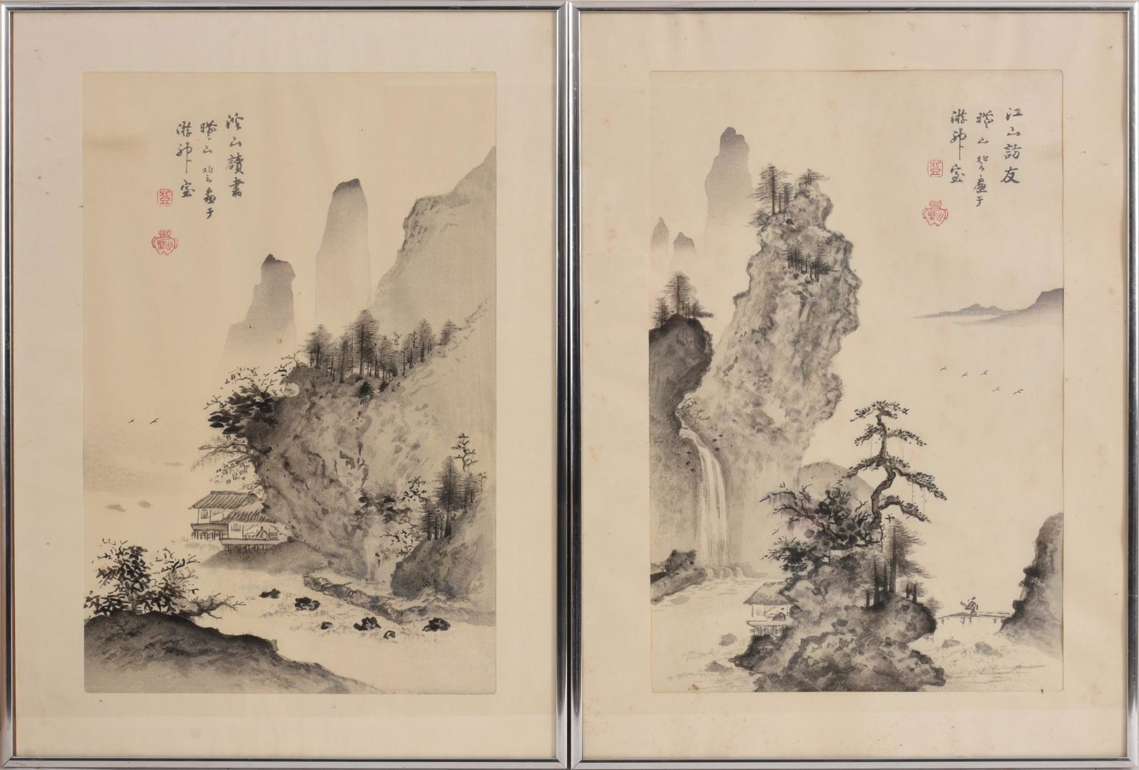 Two Japanese Woodblock Prints After Gizan Izuno. (1 of 2)