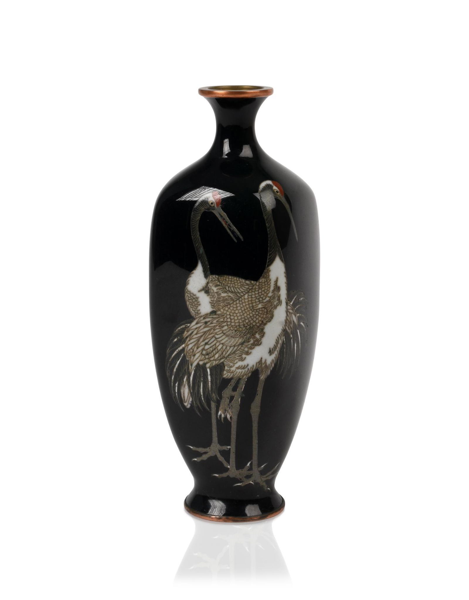 Fine Signed Japanese Cloisonne Vase (1 of 3)