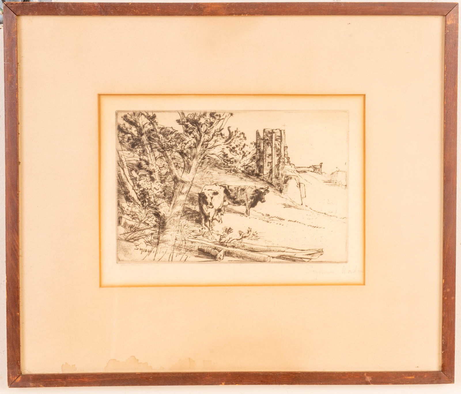 Sir Francis Seymour Haden Etching. (1 of 2)