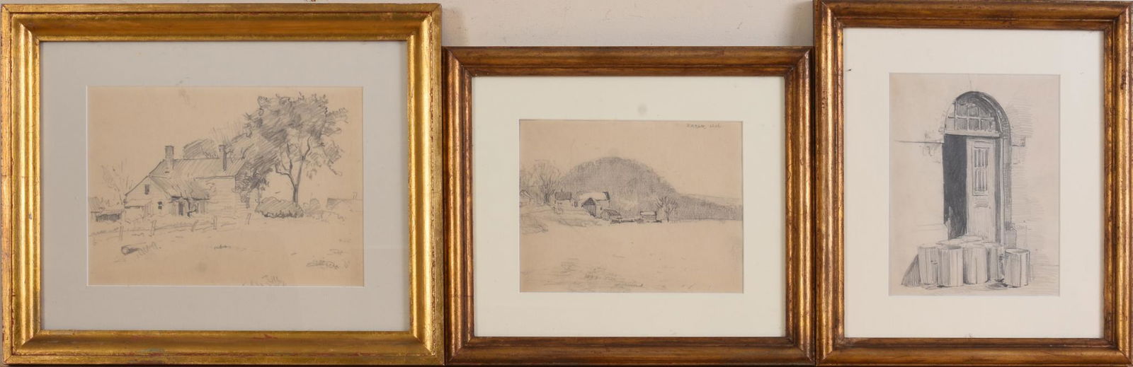 Charles Henry Richert (1880-1974). Three New England Scenes. (1 of 3)