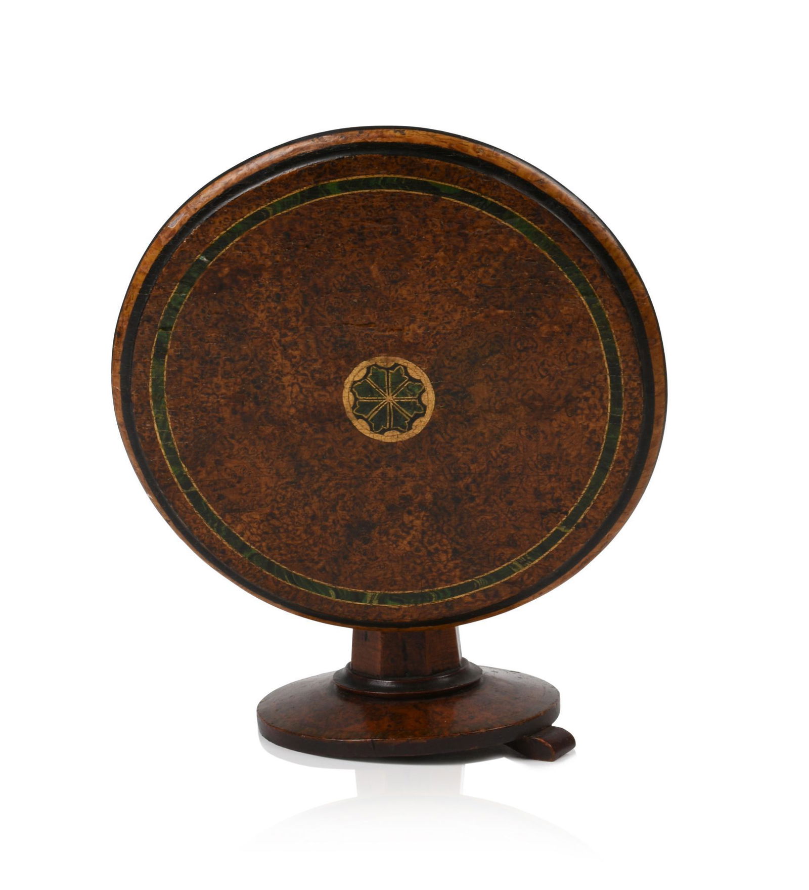Miniature English Grain Painted Tilt Top Table. (1 of 3)