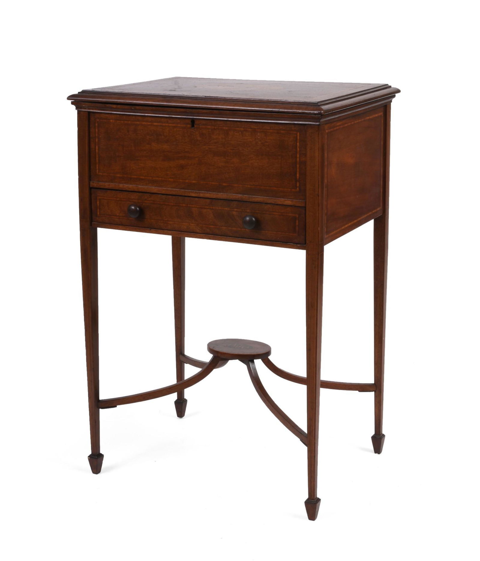 Early 20th C Mahogany Inlaid Adams Style  Stand (1 of 9)