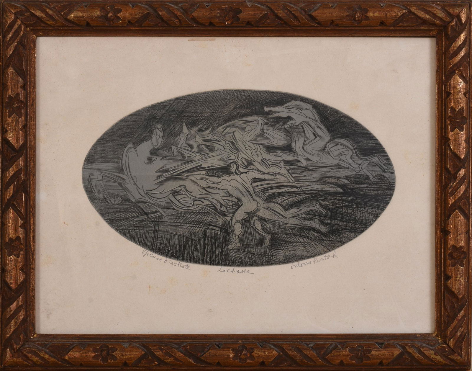 Antoine Pentsch (1925-2012). 'La Chasse' Artist Proof. (1 of 3)