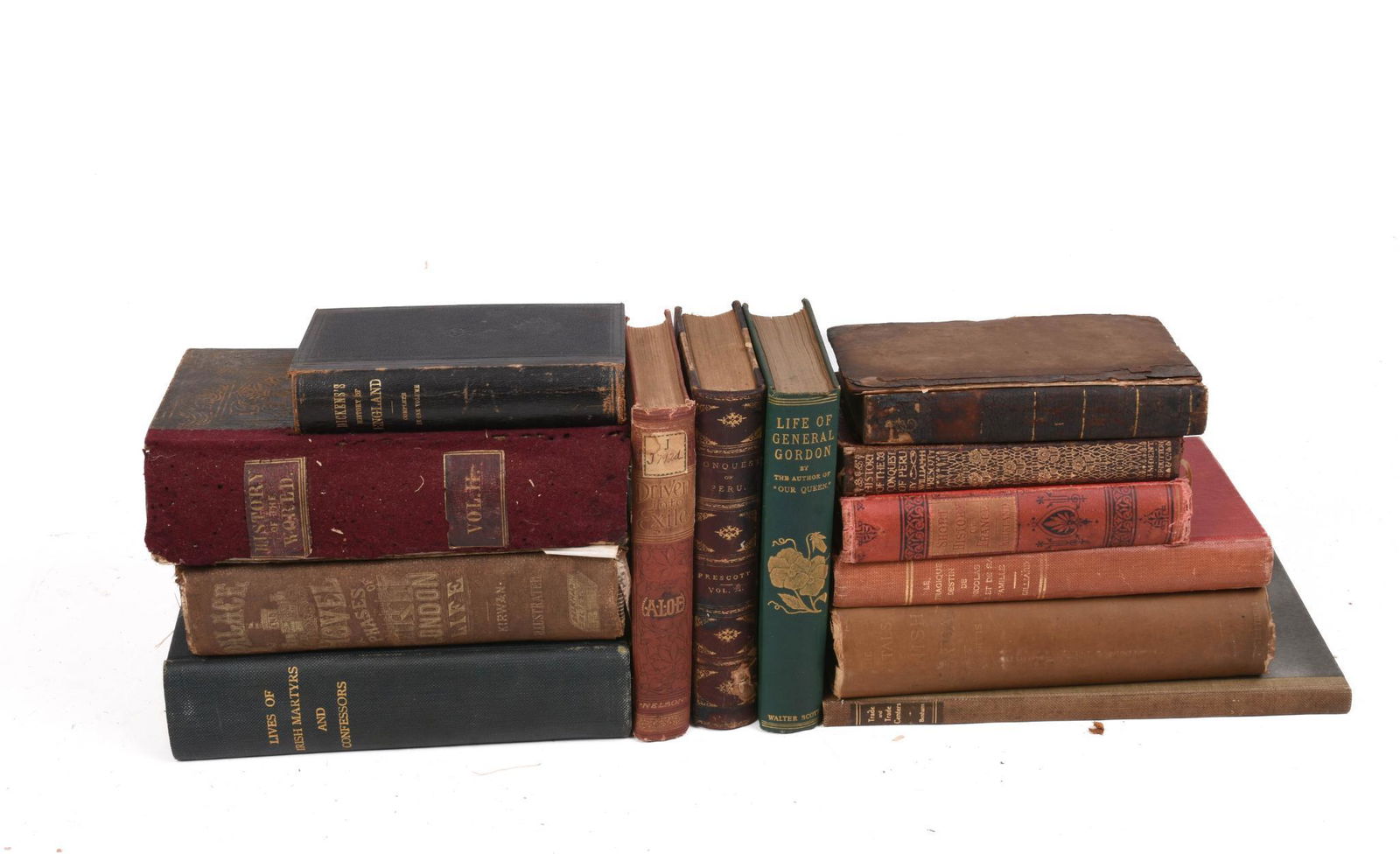 Books on History - Thirteen: The Revolutionary Plutarch: exhibiting the most distinguished charactersâ€¦, Volume I, 1804, London: John Murray and John Harding Samuel Maunder, The History of the Worldâ€¦, Volume II, 1856,