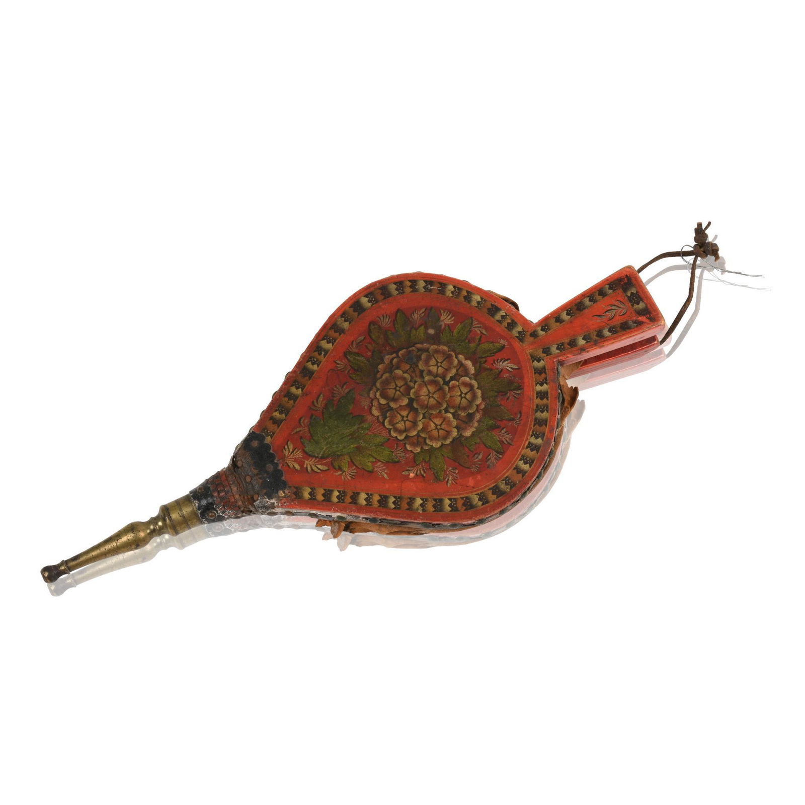 Paint Decorated Fireplace Bellows, Possibly Pennsylvania. (1 of 3)