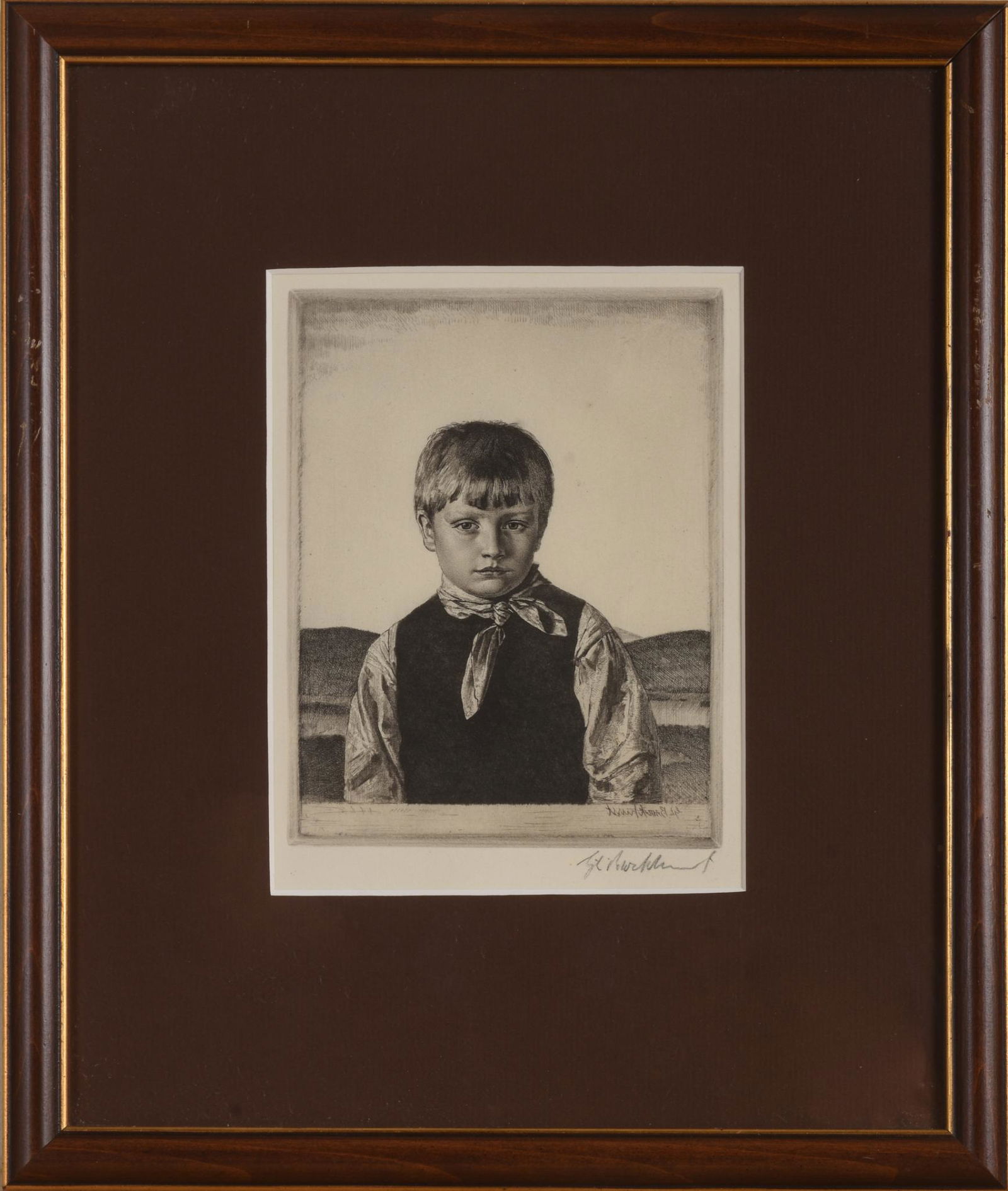 Gerald Leslie Brockhurst Etching, (British, 1890-1978). (1 of 3)