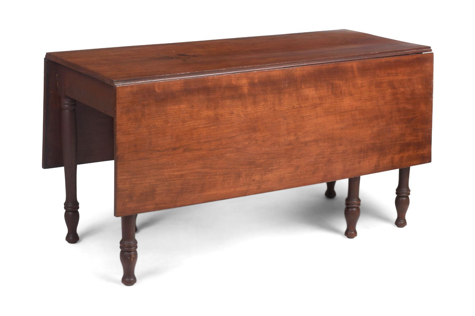 Early 19th C Mahogany Federal Drop Leaf Table. (1 of 2)