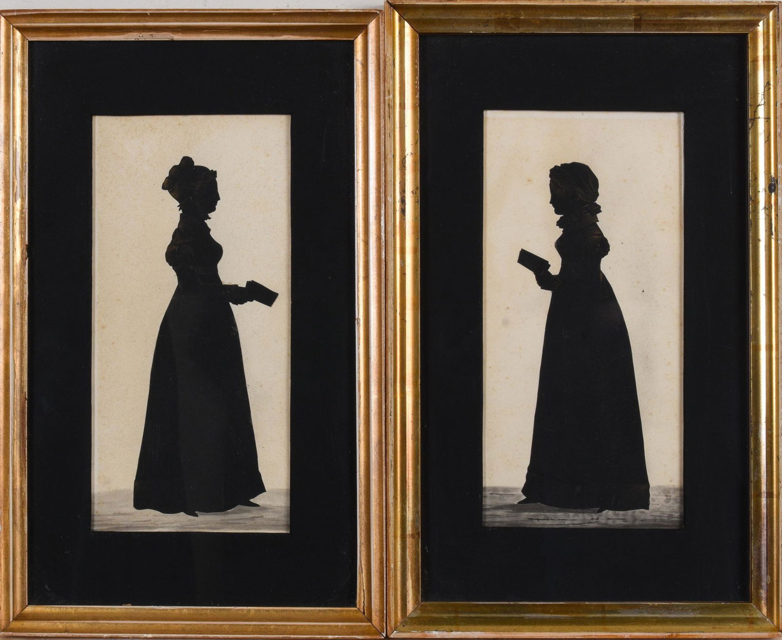 Pair of Silhouette Portraits, Manner of Augustin Edouart. (1 of 2)