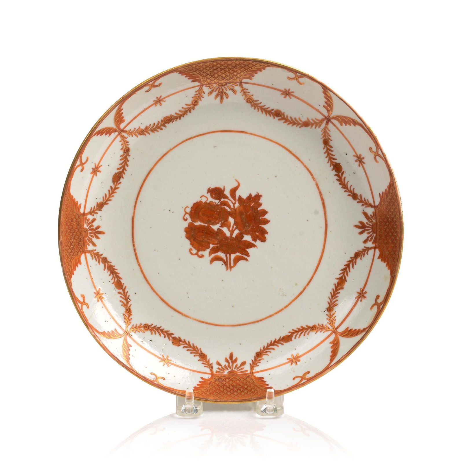 Chinese Export Porcelain Shallow Bowl. (1 of 3)