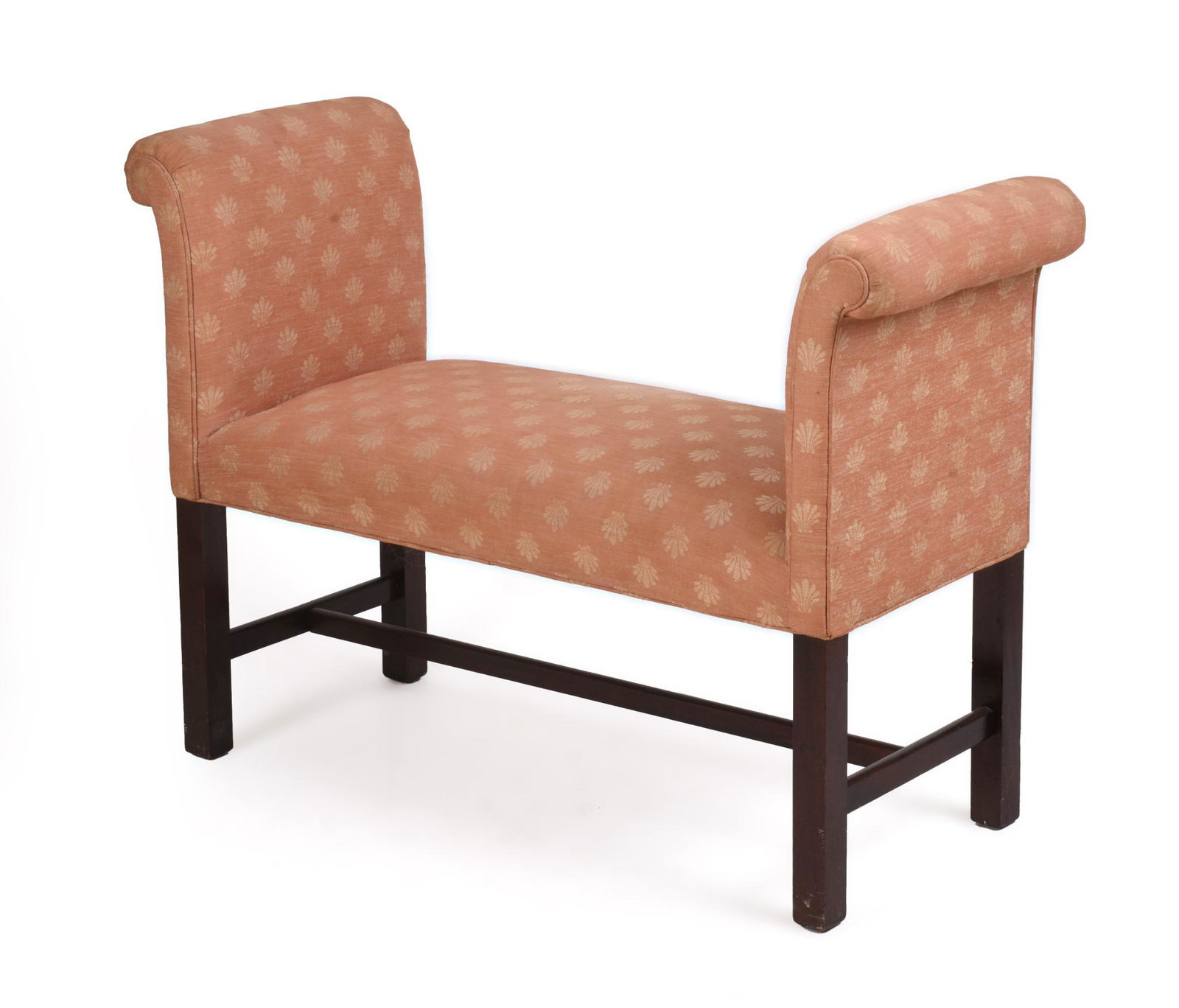 Upholstered Chippendale Style Bench (1 of 2)