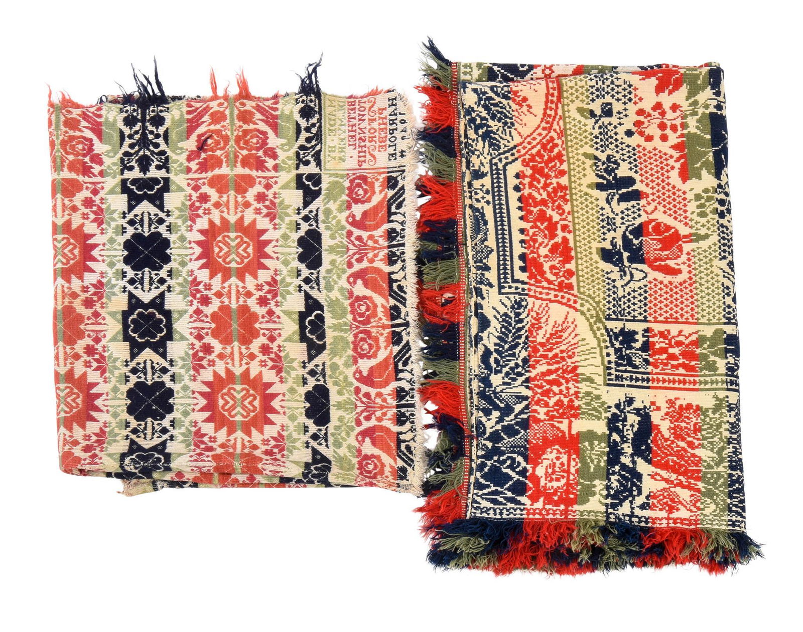 Two American Coverlets. (1 of 3)