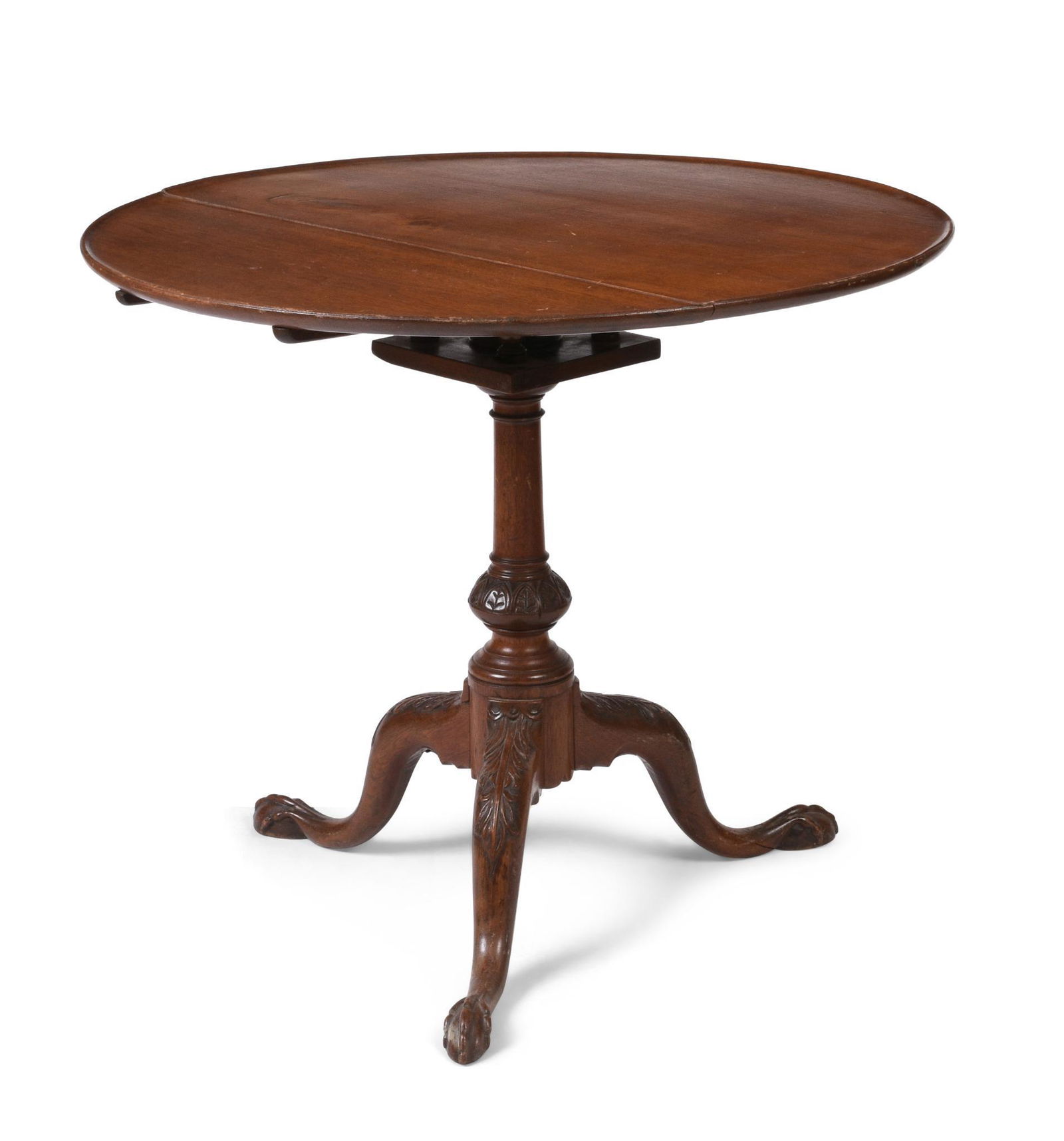 Philadelphia Chippendale Mahogany Tilt Top Tea Table. (1 of 3)