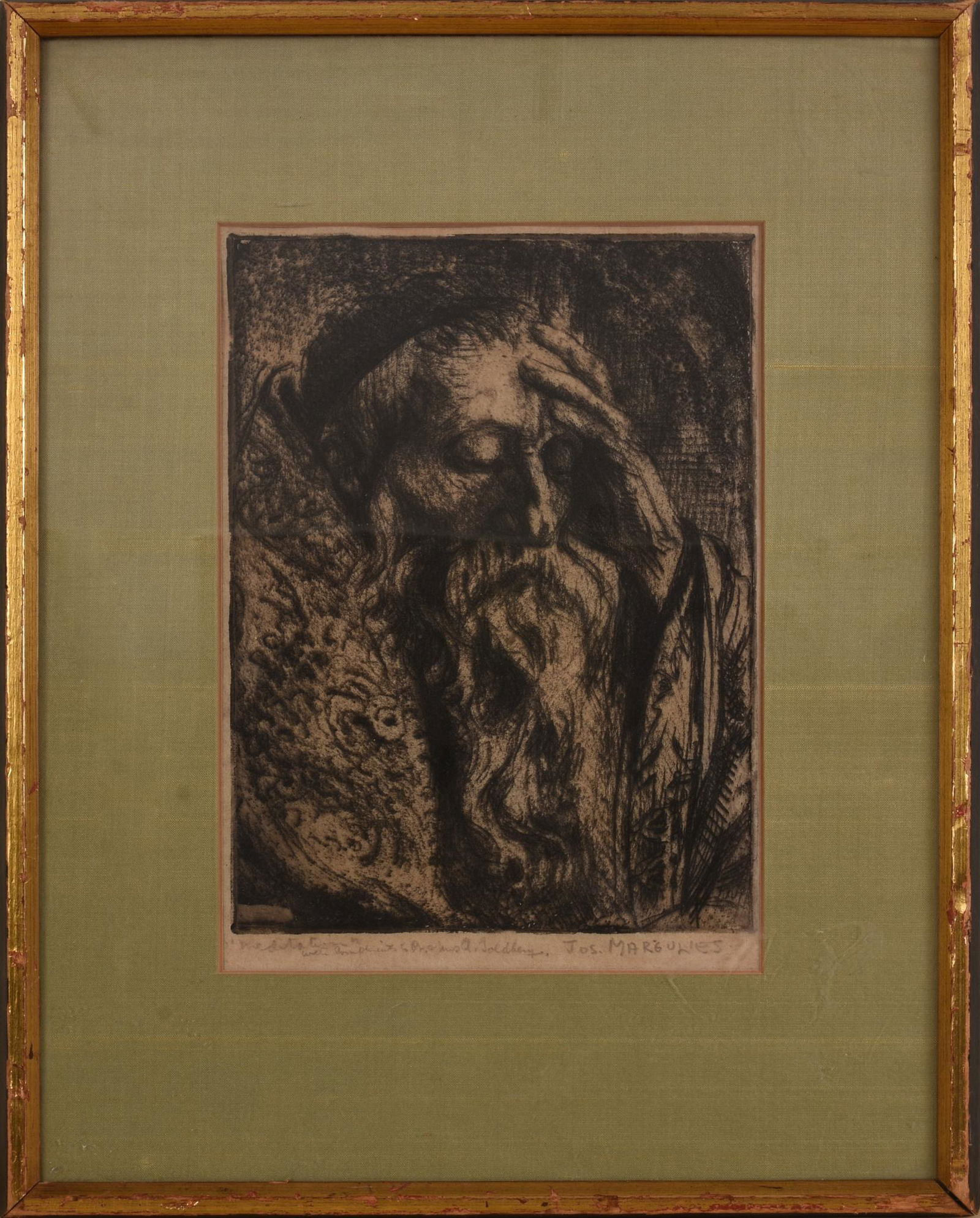 Joseph Margulies (1896-1984). Portrait of a Man. (1 of 3)