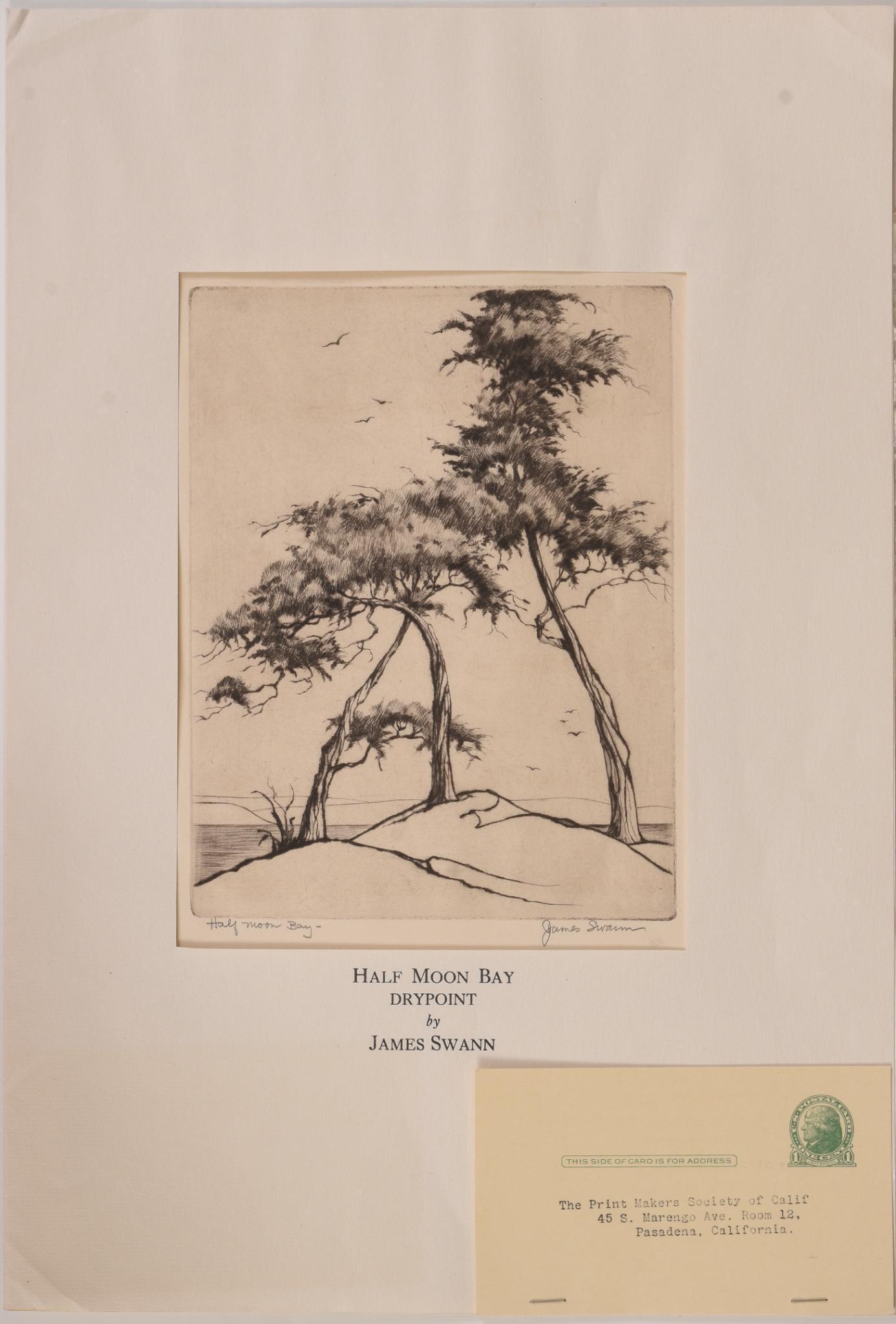 James Swann Drypoint Etching, (American, 1905-1985). (1 of 3)