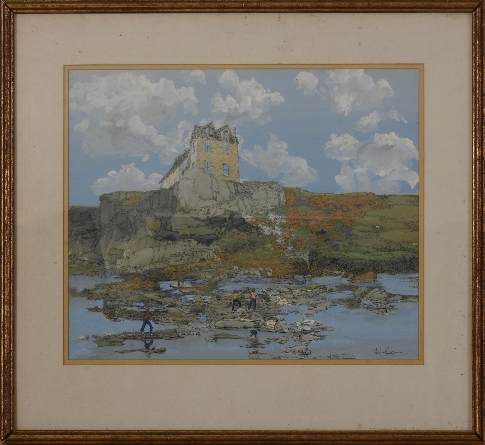 Michael Palmer. Kids Playing on the Coast of Maine. (1 of 3)