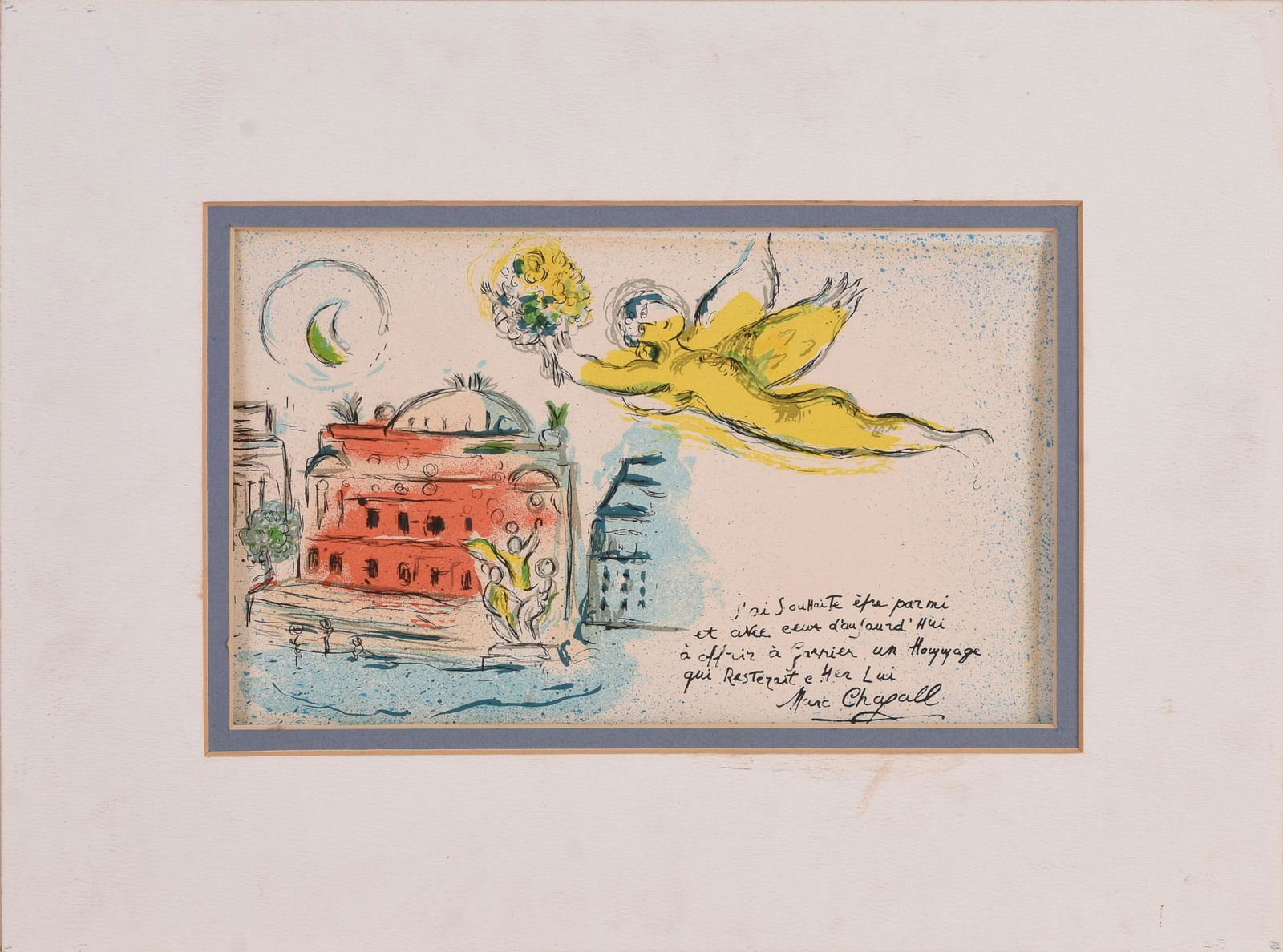 Paris Opera Ceiling, Lithograph After Marc Chagall. (1 of 3)