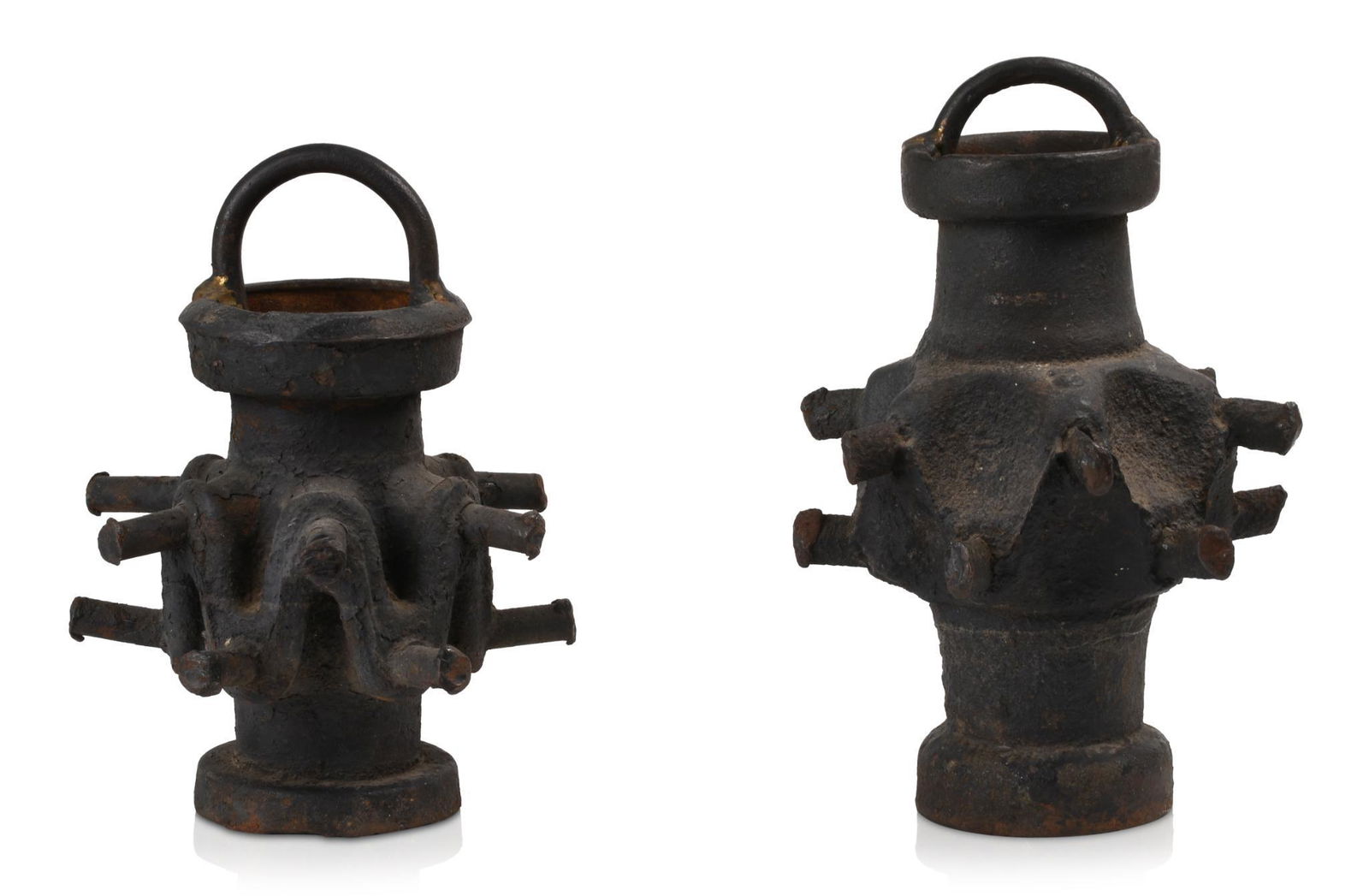 Pair of Mid-Century Brutalist Iron Sculptures (1 of 2)