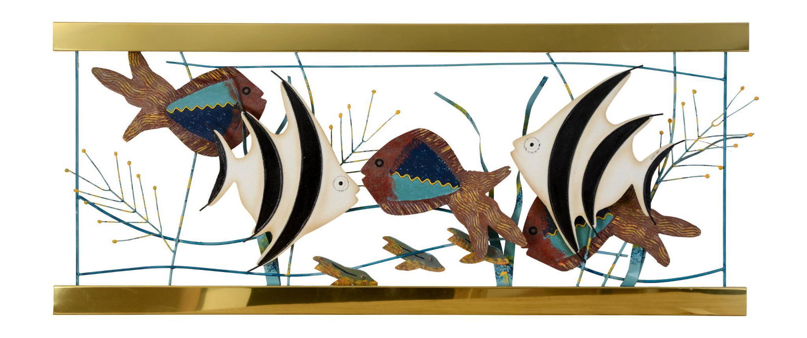 Curtis Jere Tropical Fish Wall Sculpture. (1 of 3)