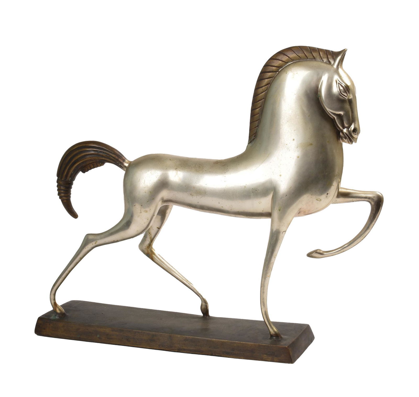 Cast Metal Horse Sculpture, Manner of Boris Lovet-Borski. (1 of 8)