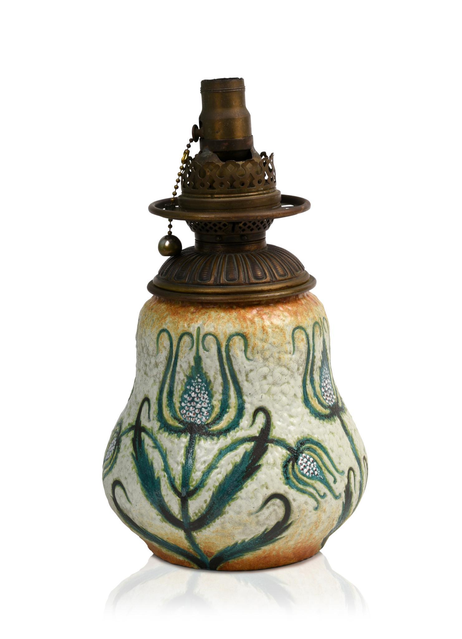 Royal Bonn ?Ruysdael? Art Nouveau Pottery Lamp Base. (1 of 4)