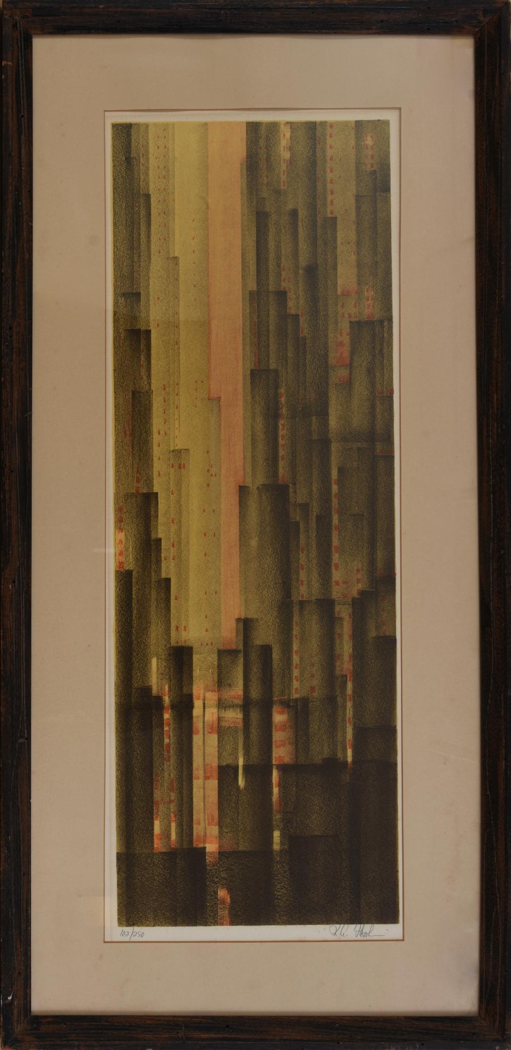 Richard Florsheim Signed Lithograph. (1 of 3)