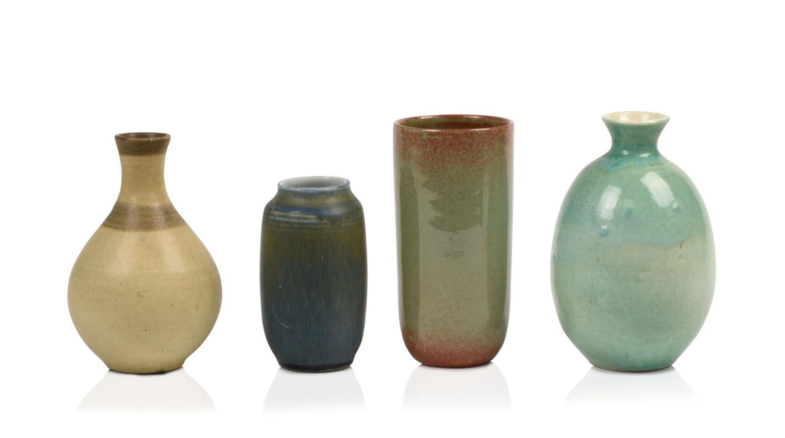 Four Charles E. Abbott Studio Pottery Vases. (1 of 3)