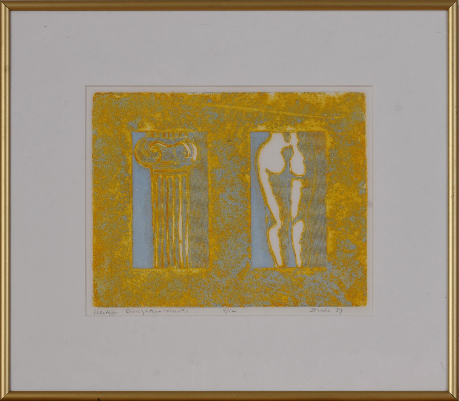 Modernist Engraving, Western Civilization, View #1. (1 of 3)