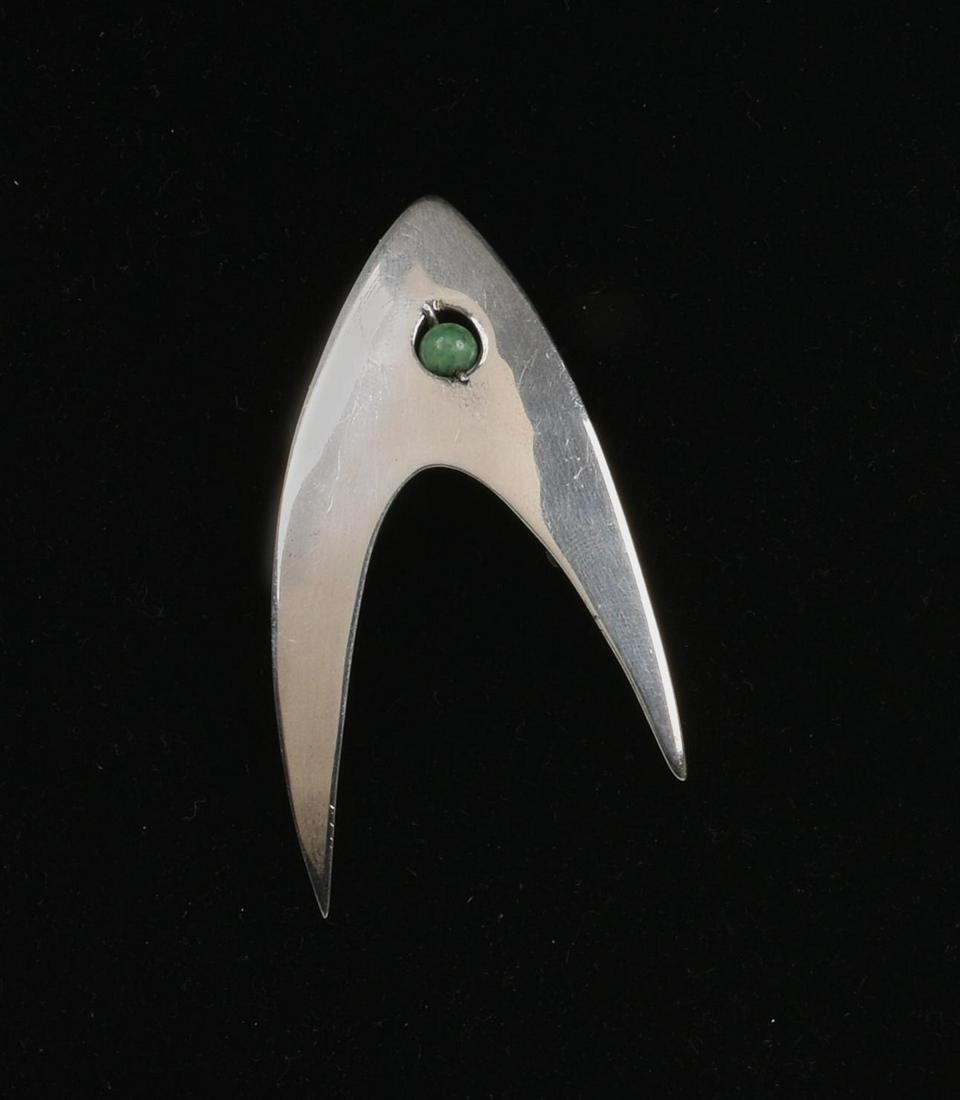 James B Hamlin Sterling Boomerang Pin.: C. 1960, James Brett Hamlin (North Bridgton, Maine, 1897-1994), James Hamlin was a silversmith and jeweler from North Bidgton, Maine, active 1953-1980, marked J B Hamlin, Sterling with pine tree mark 