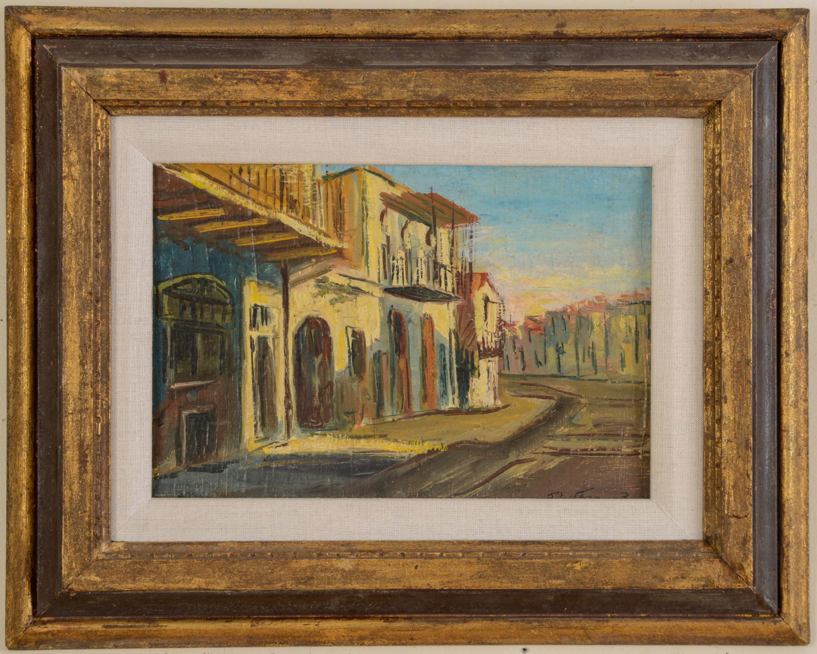 Zvi Raphaeli (1924 - 2005). Jerusalem Street Scene. (1 of 3)