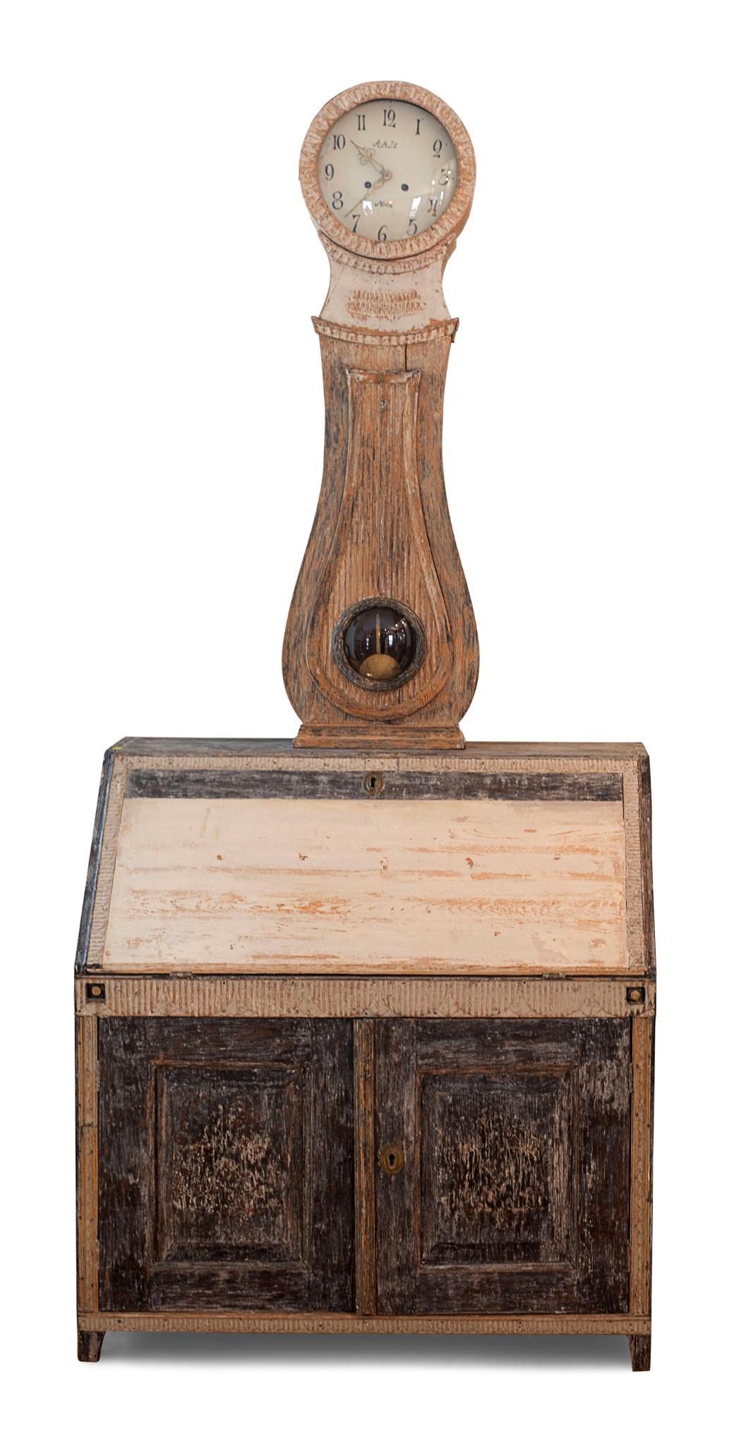 19th Century Swedish Clock Secretary (1 of 4)