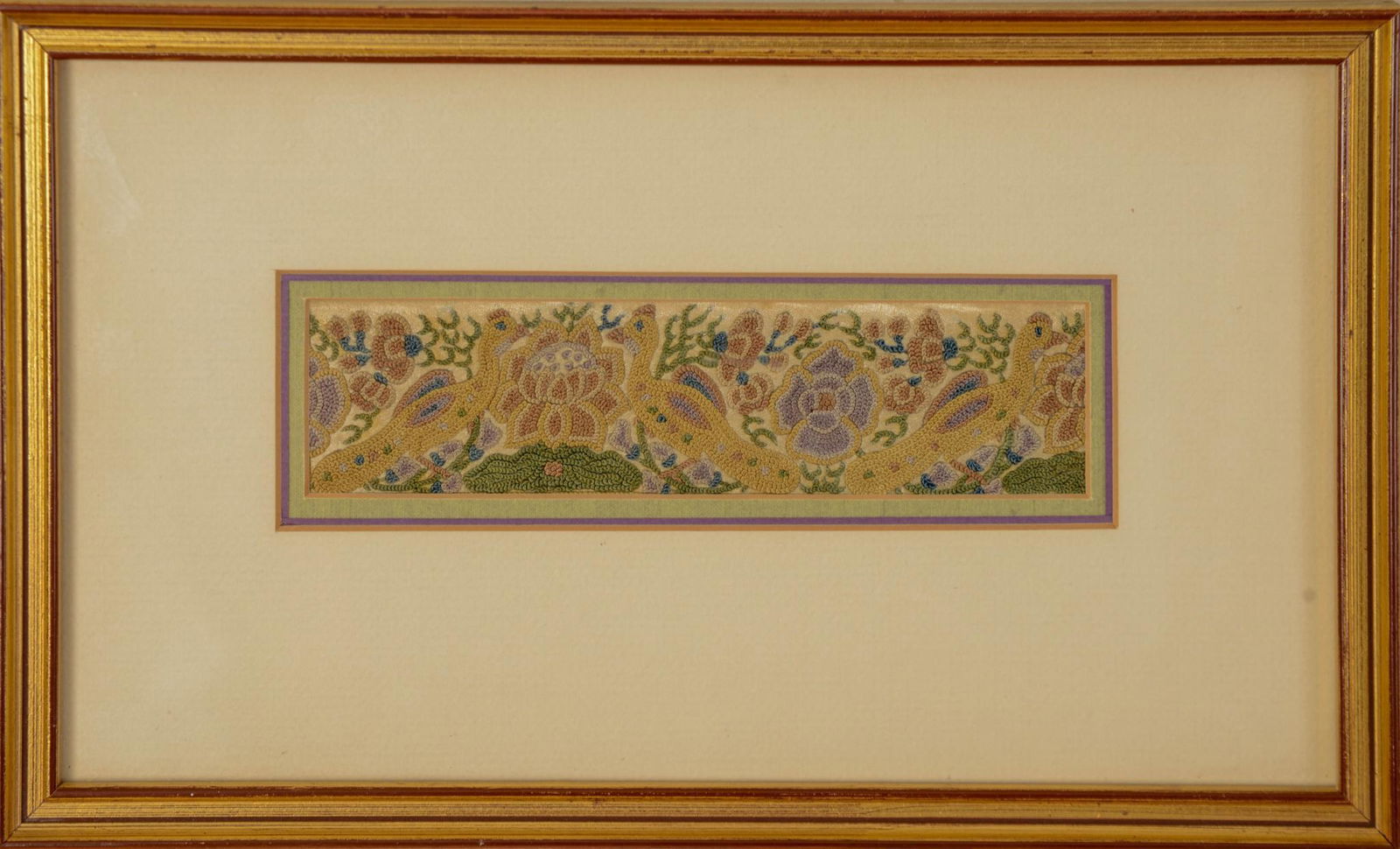 Small Chinese Embroidered Silk Panel (1 of 2)
