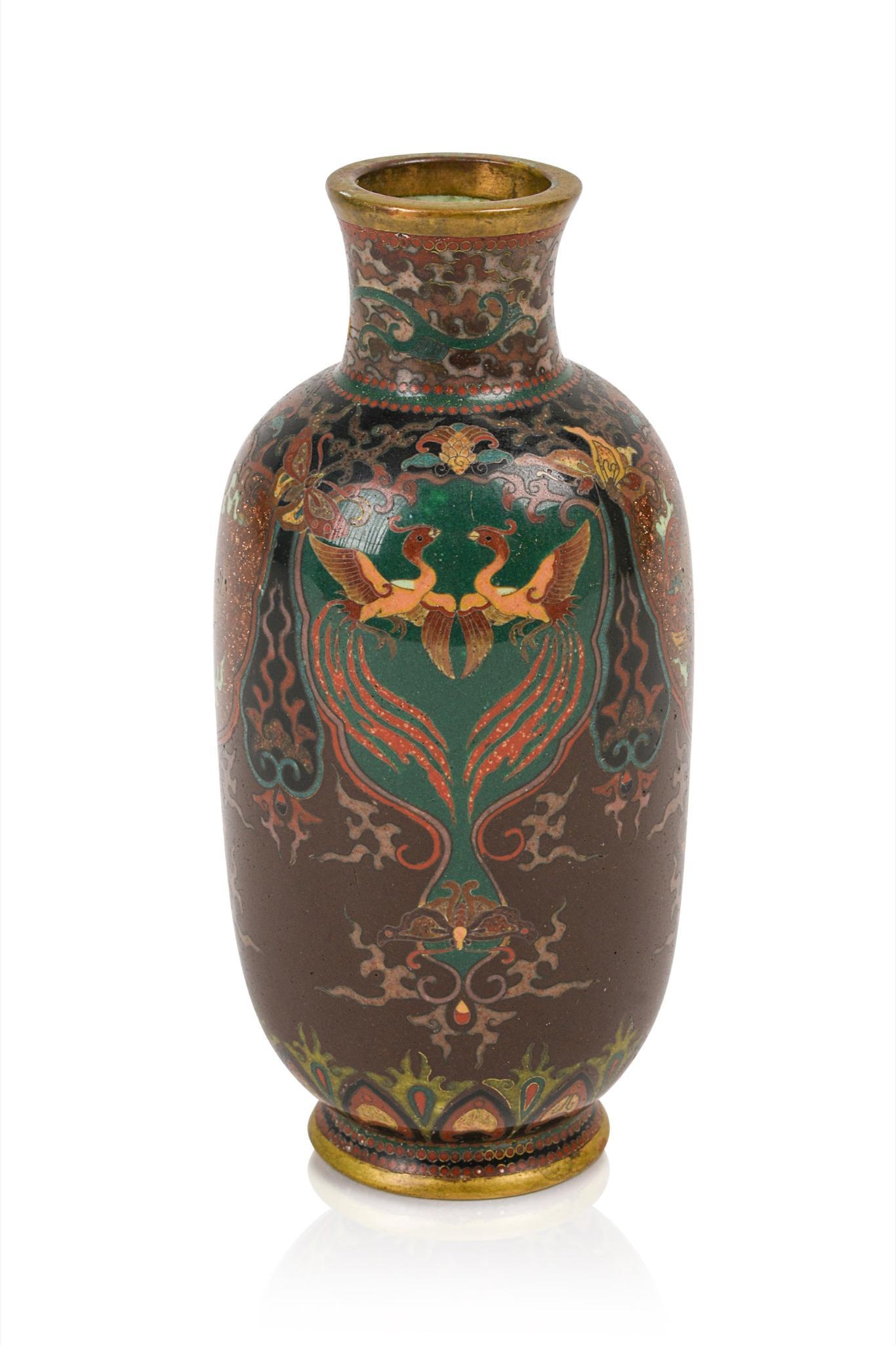 Fine Japanese Cloisonne Vase (1 of 4)