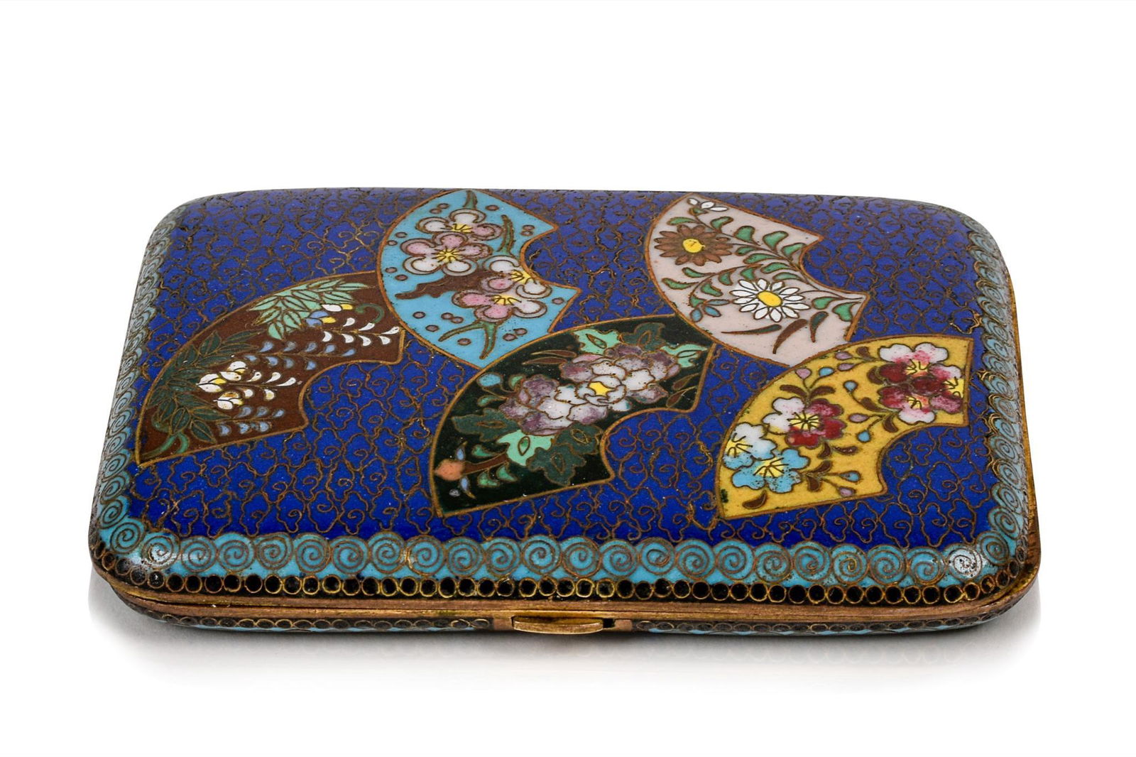 Japanese Cloisonne Cigarette Case (1 of 4)