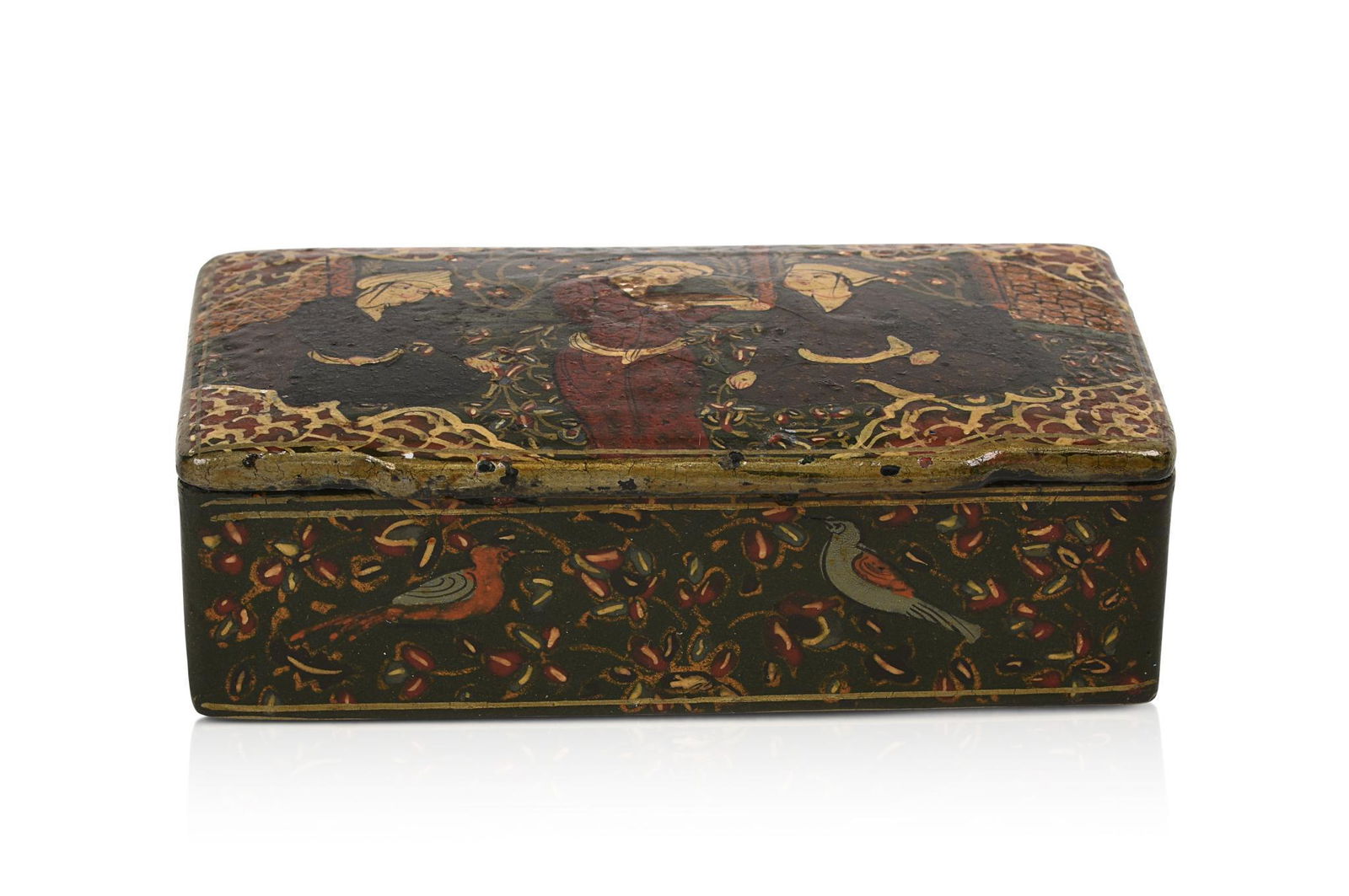 Small Persian Painted Box. (1 of 7)