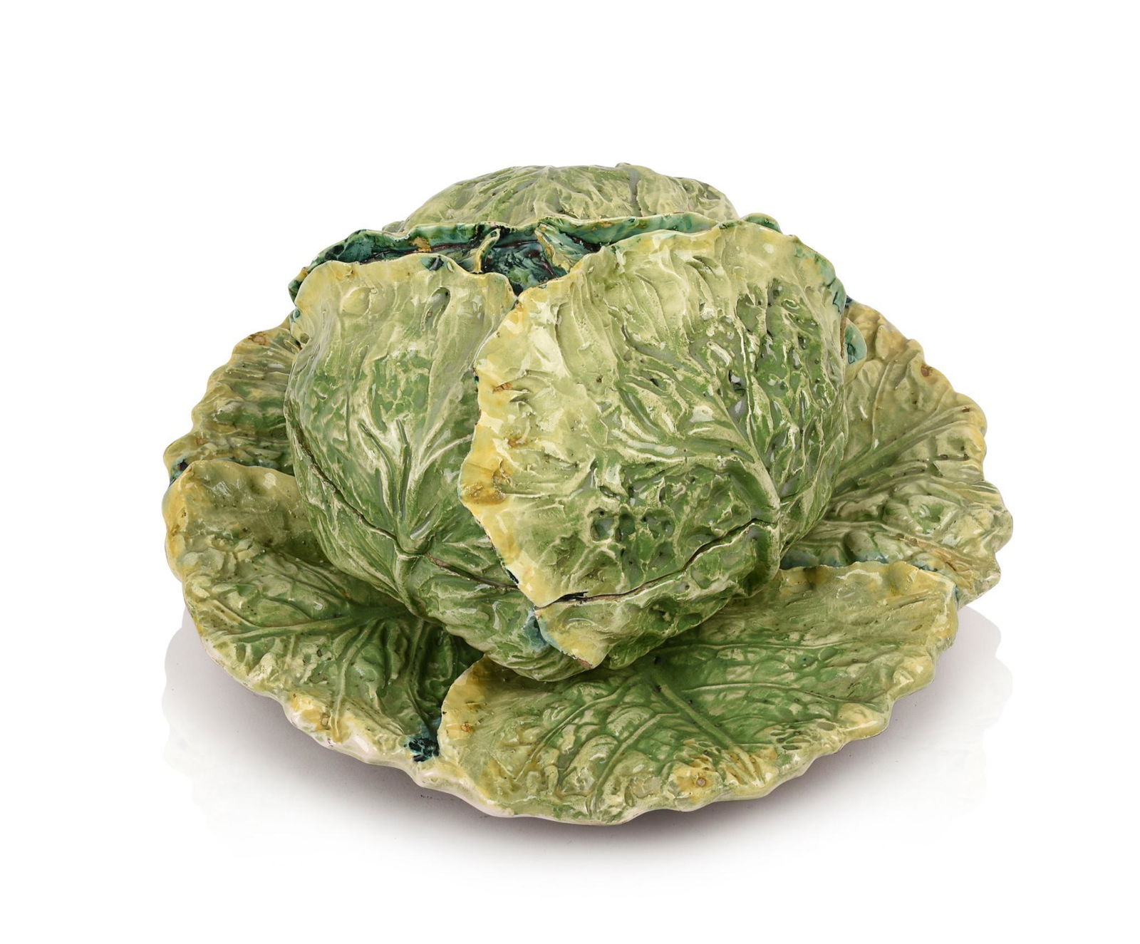 Continental Faience Cabbage Tureen and Undertray. (1 of 6)