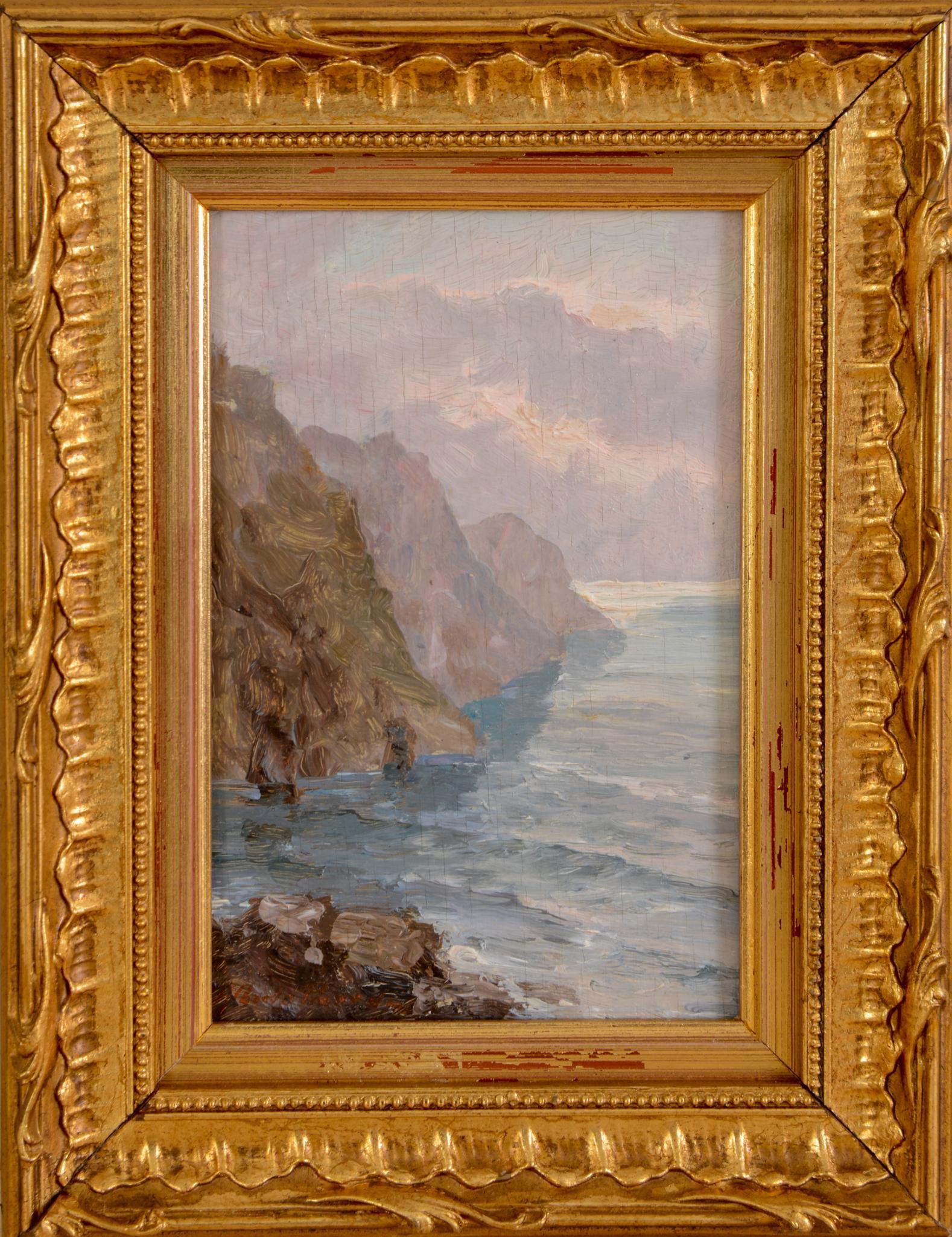 Small Italian Seascape by Alberto Picardi. (1 of 2)