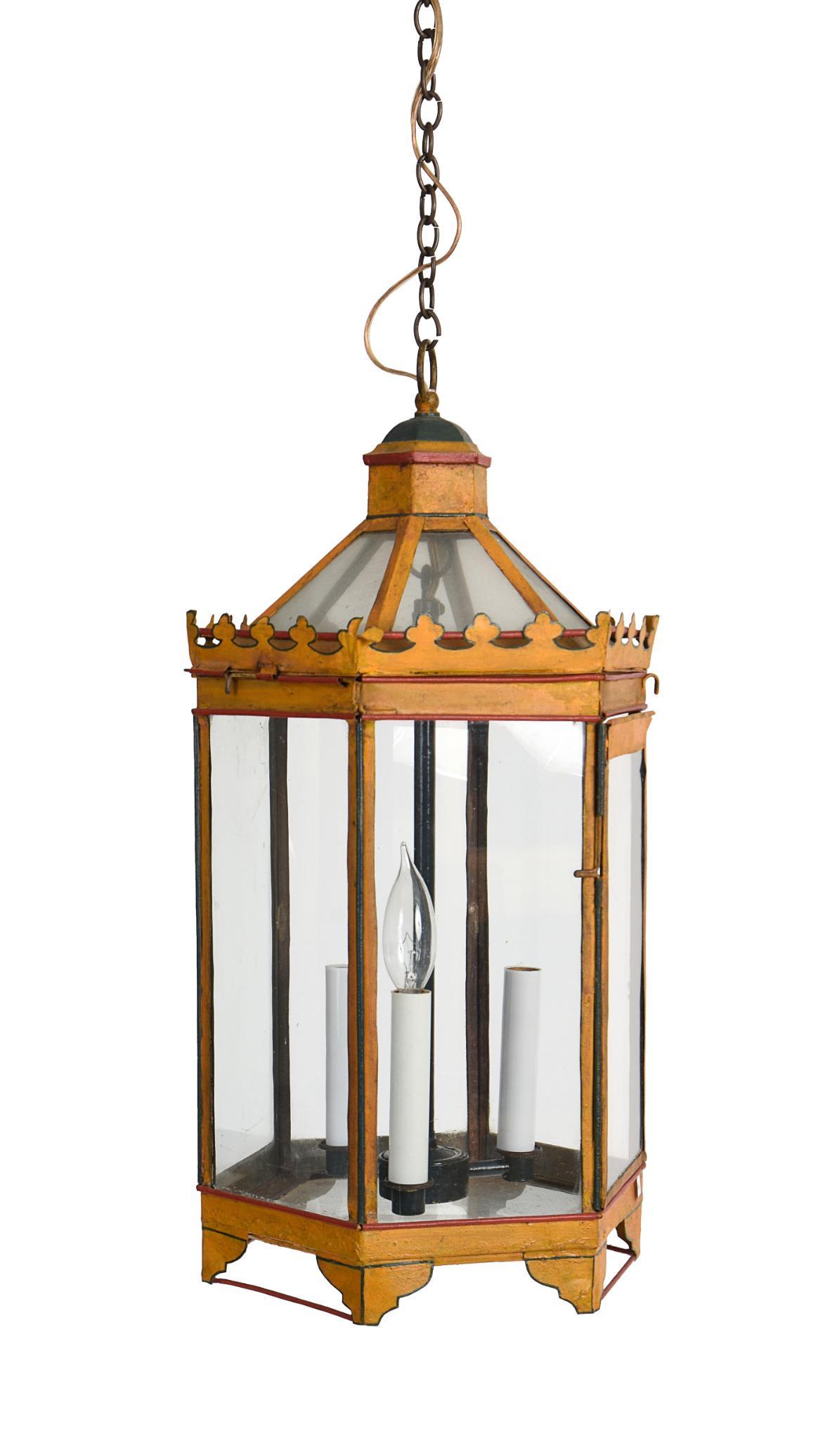 Continental Tole Hanging Lantern. (1 of 3)